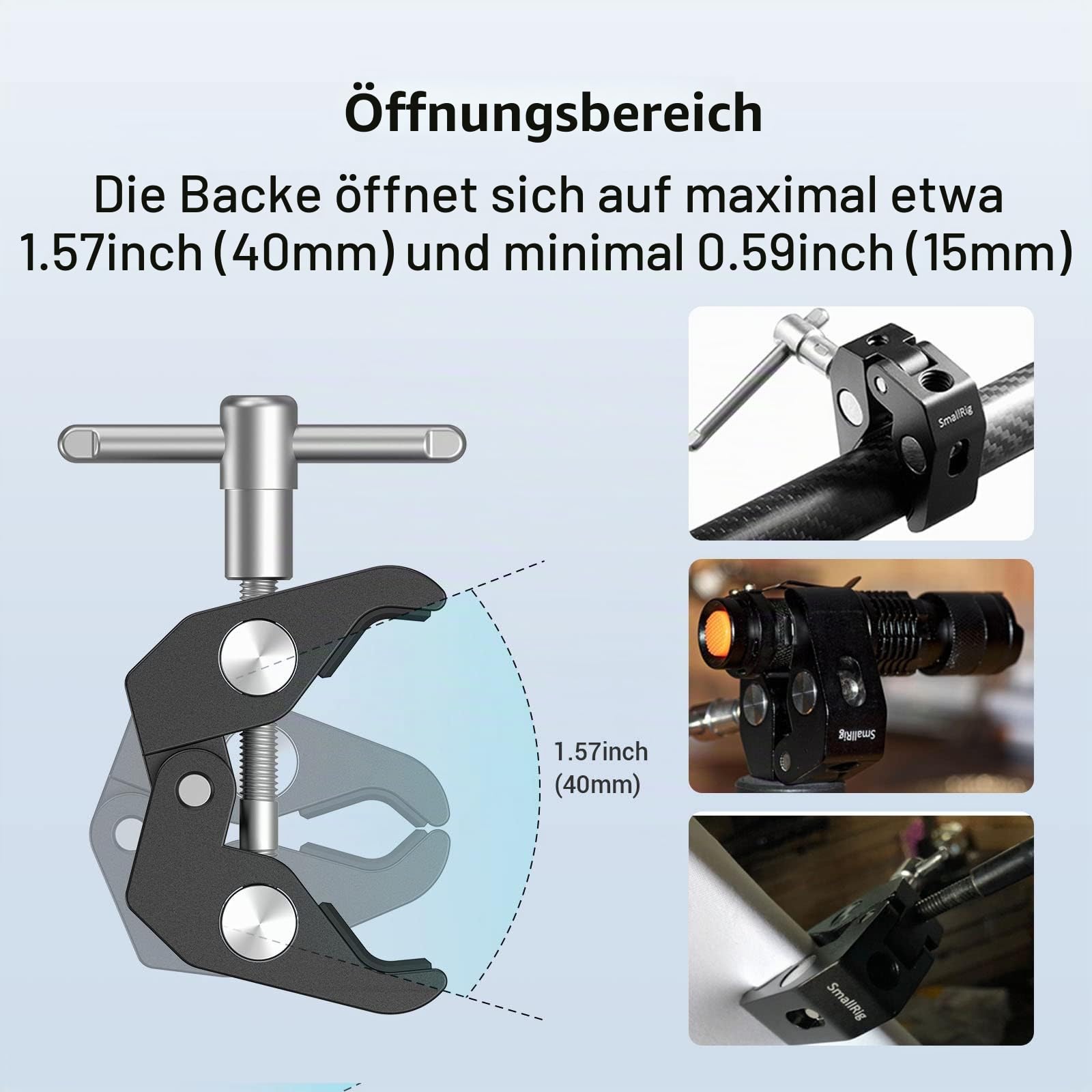 smallrig-super-clamp-2058-magic-arm-klemme-2er-set image 2