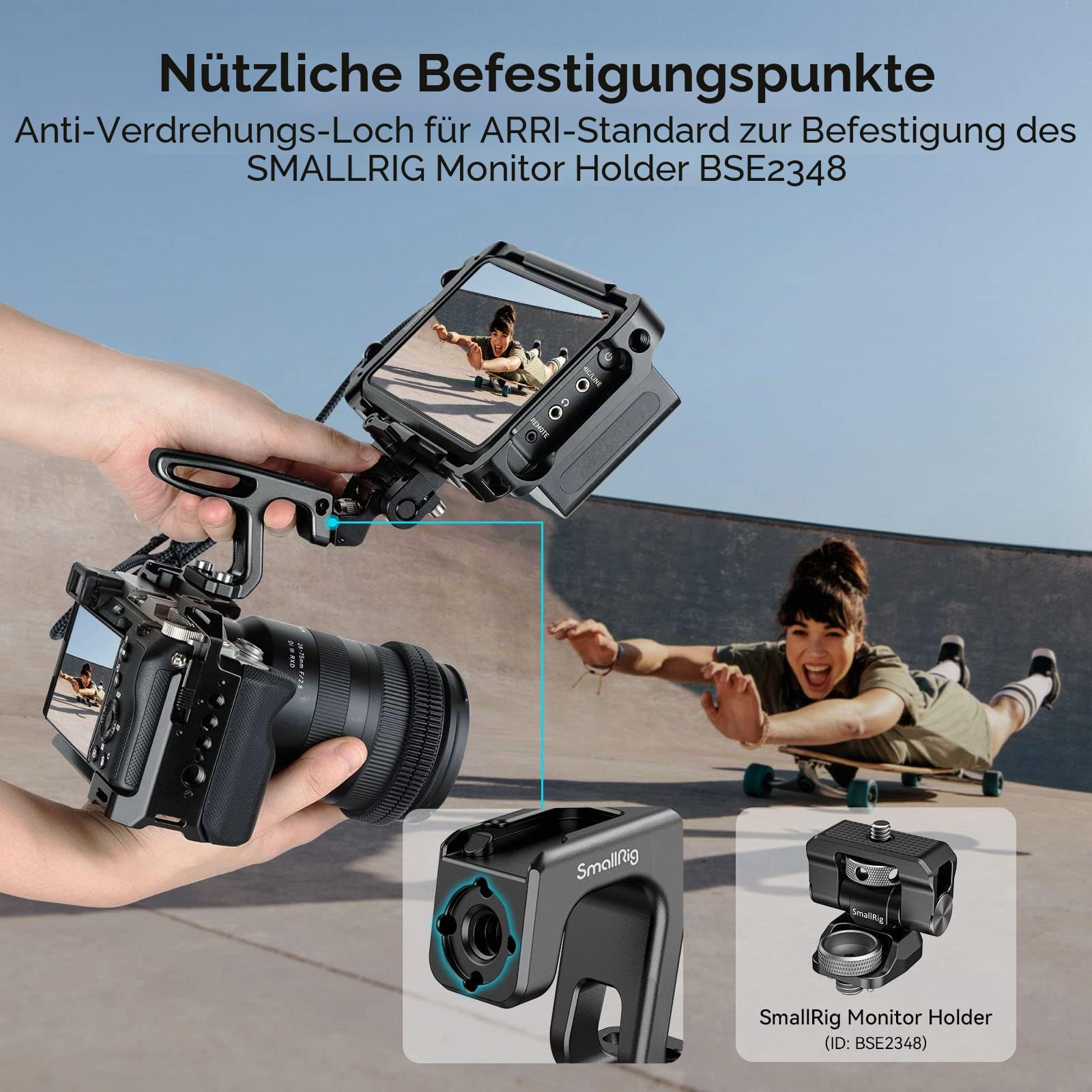smallrig-hts2756b-mini-top-handle-f-r-vlogging-cages-79-g-mit-kaltschuh-arri-loc image 4