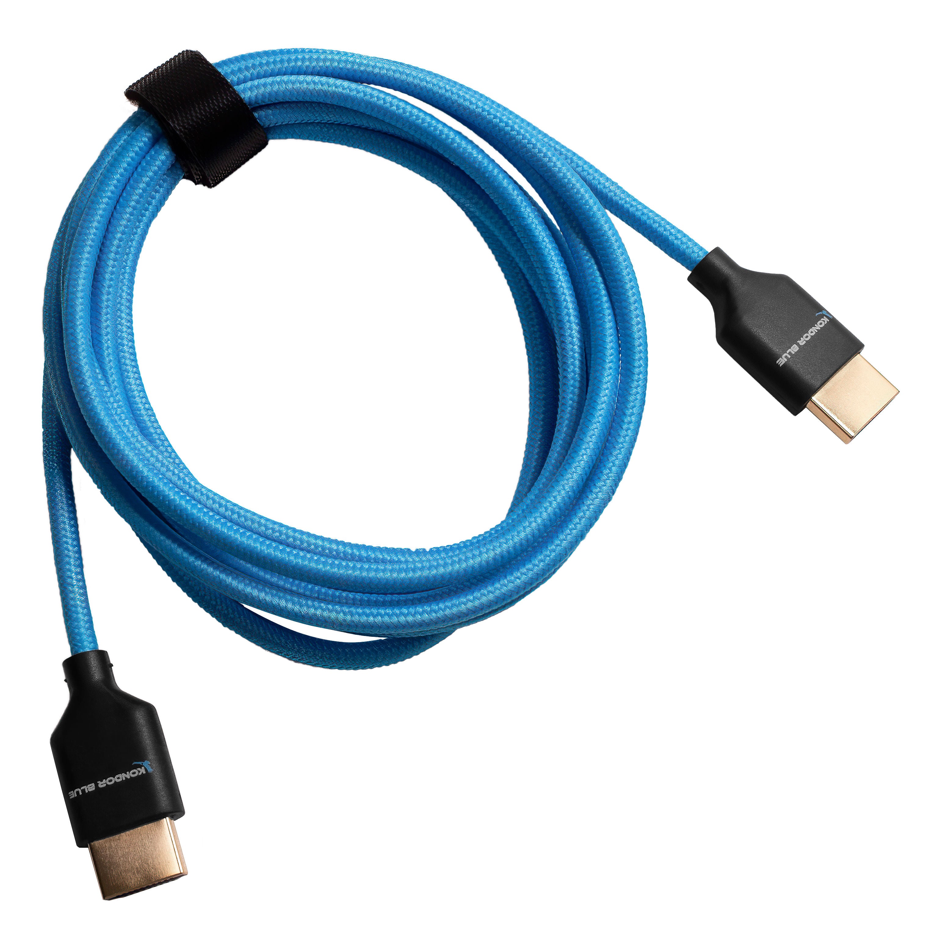 kondor-blue-hdmi-2-0-geflecht-kabel-7ft-blau-4k image 3