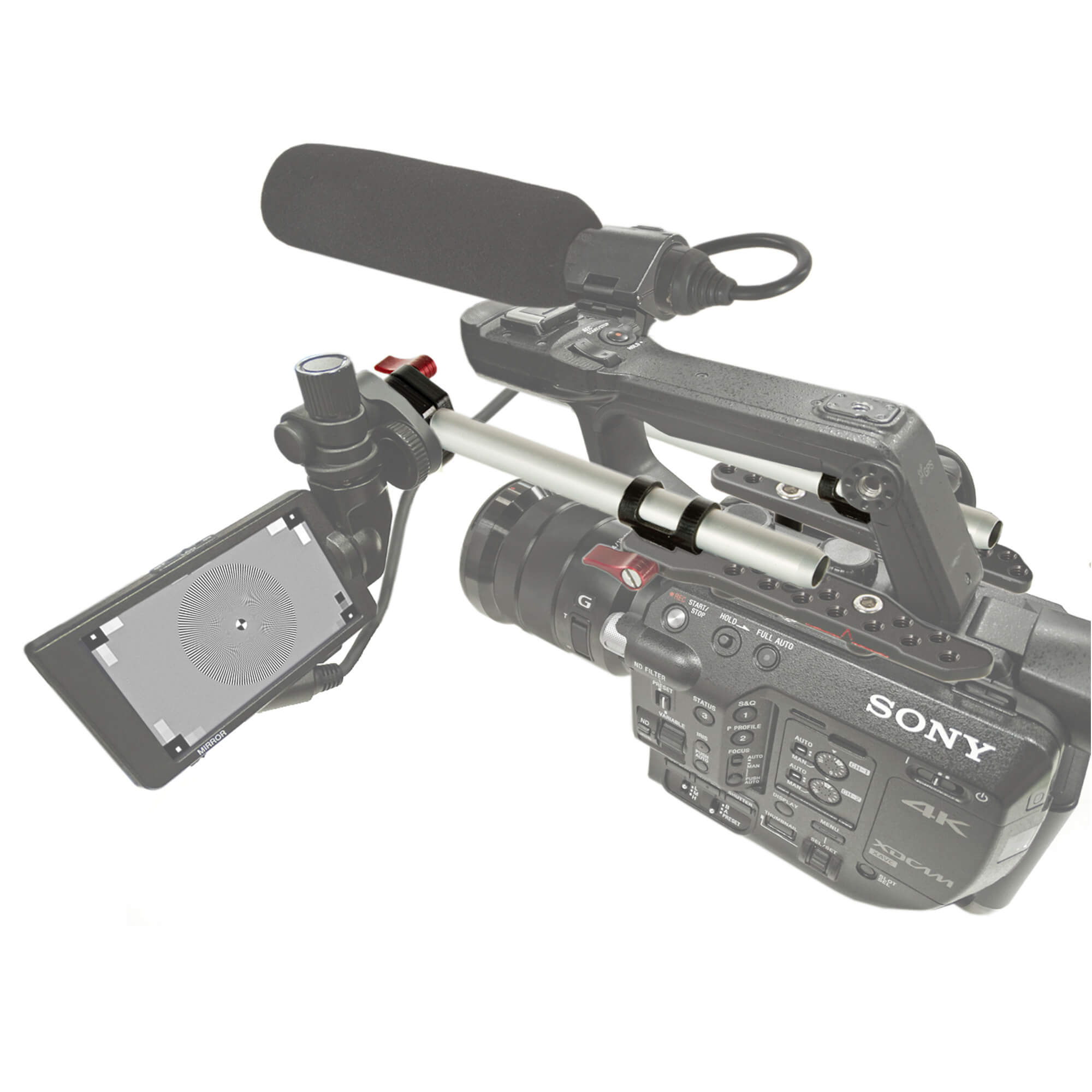 shape-viewfinder-l-sung-lcd-halterung-f-r-sony-fs5-fs5-ii image 2