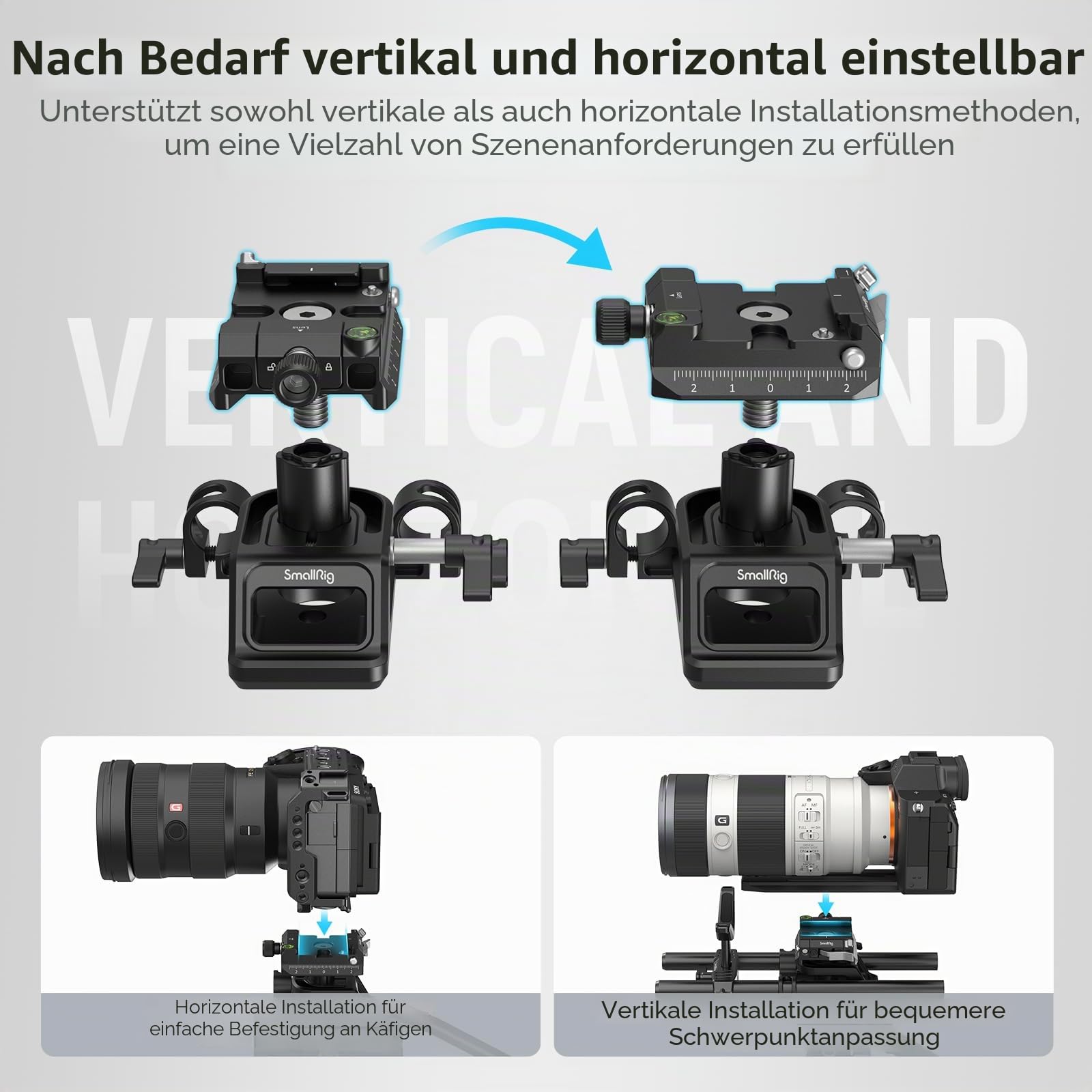 smallrig-montageplatten-set-4233-arca-swiss-mit-15mm-rod-klemme image 7