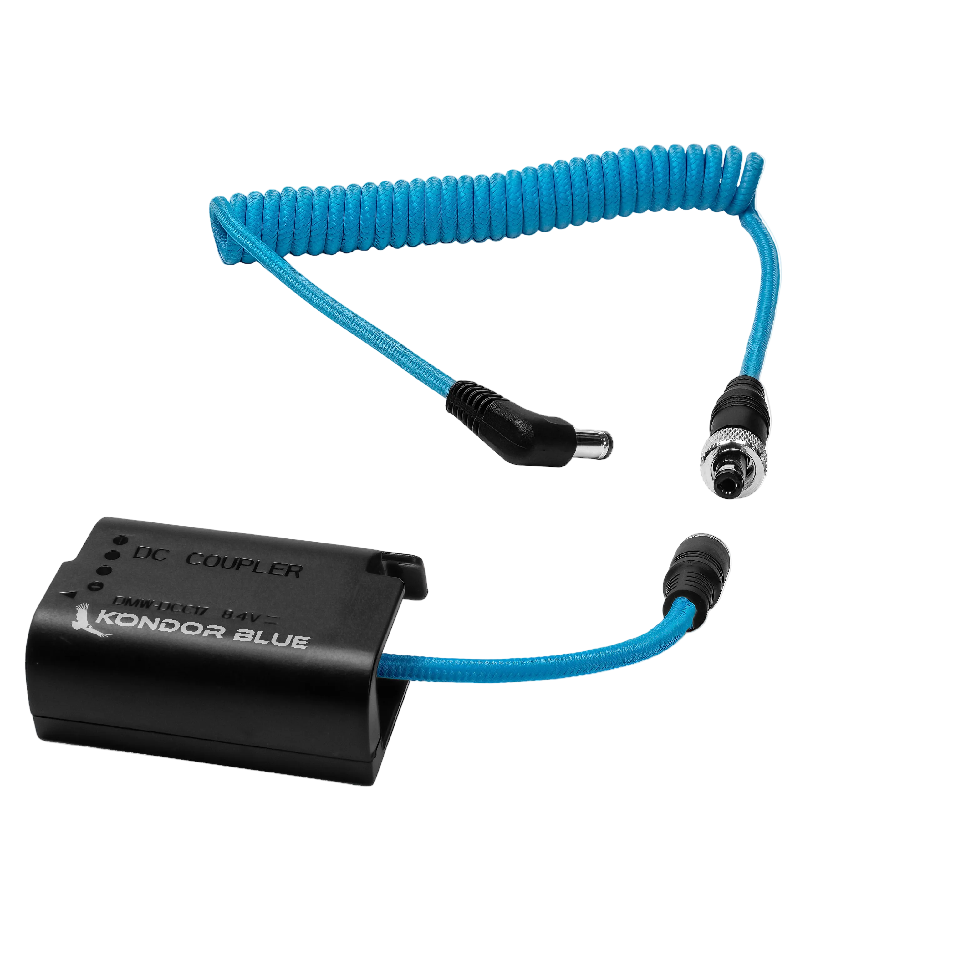 kondor-blue-dc-2-1-auf-dmw-blk22-dummy-battery-kabel-f-r-panasonic-lumix-gh6-s5i image 2