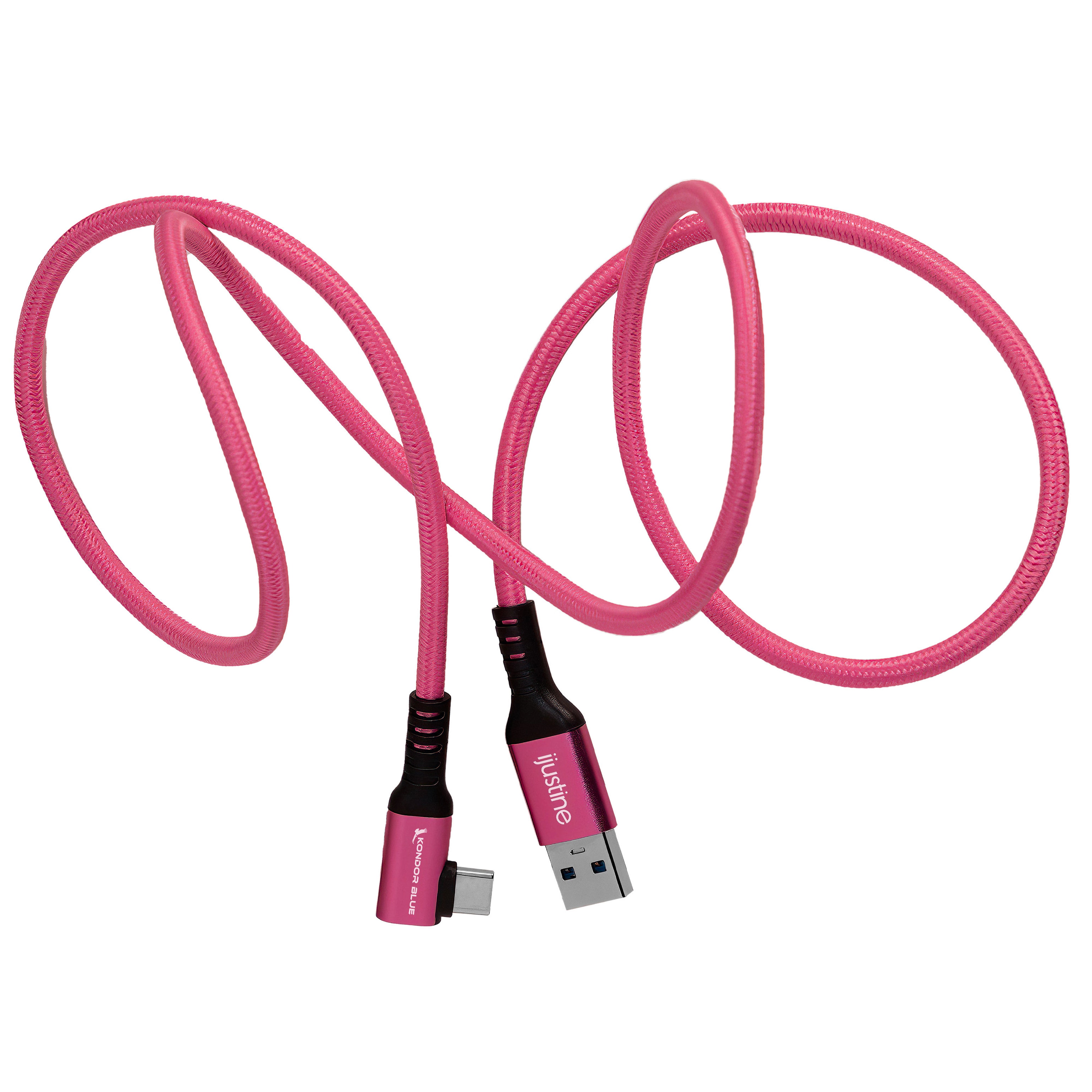 kondor-blue-ijustine-pink-usb-a-auf-usb-c-3-0-kabel-gewinkelt-60w-5gb-s image 3