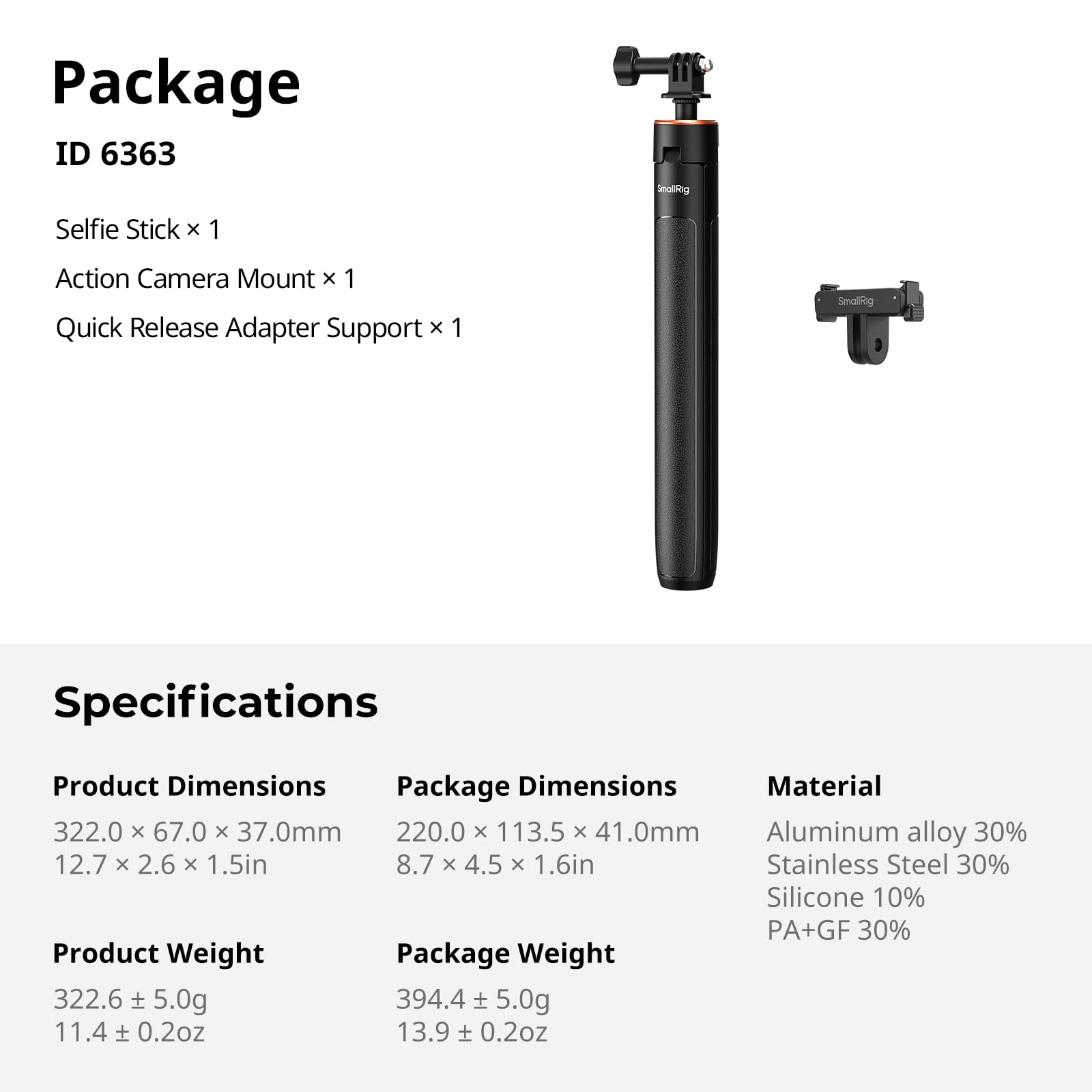 smallrig-selfie-stick-stativ-6363-29-150-cm-mit-schnellwechsel-f-r-dji-osmo-acti image 8