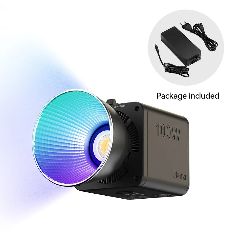 ulanzi-100w-cob-videoleuchte-mit-integriertem-akku-rgb-bowens-mount image 1