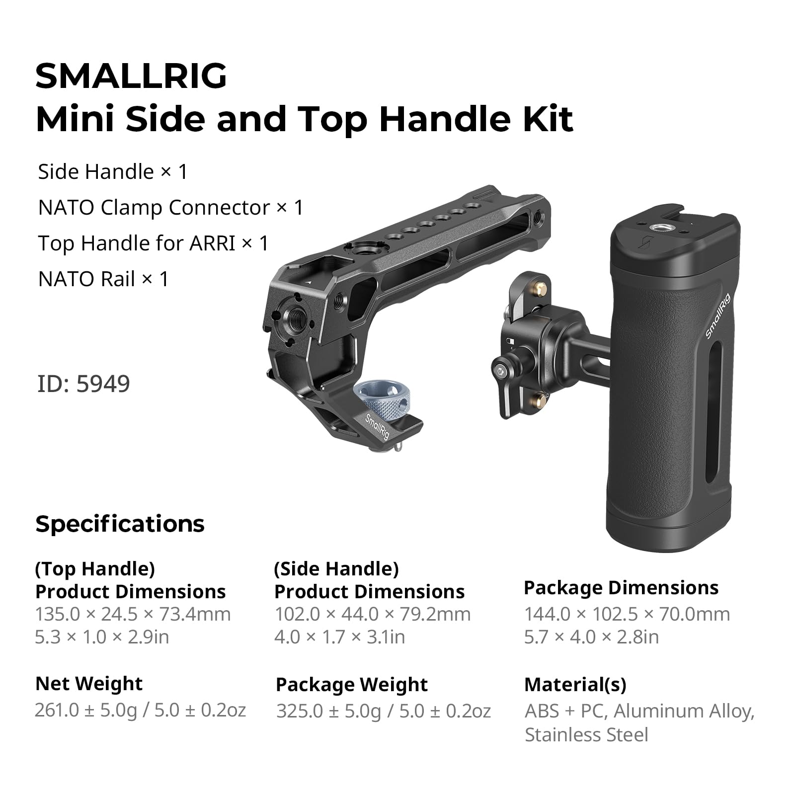 smallrig-5949-mini-seiten-und-obergriff-kit-mit-nato-schiene image 6