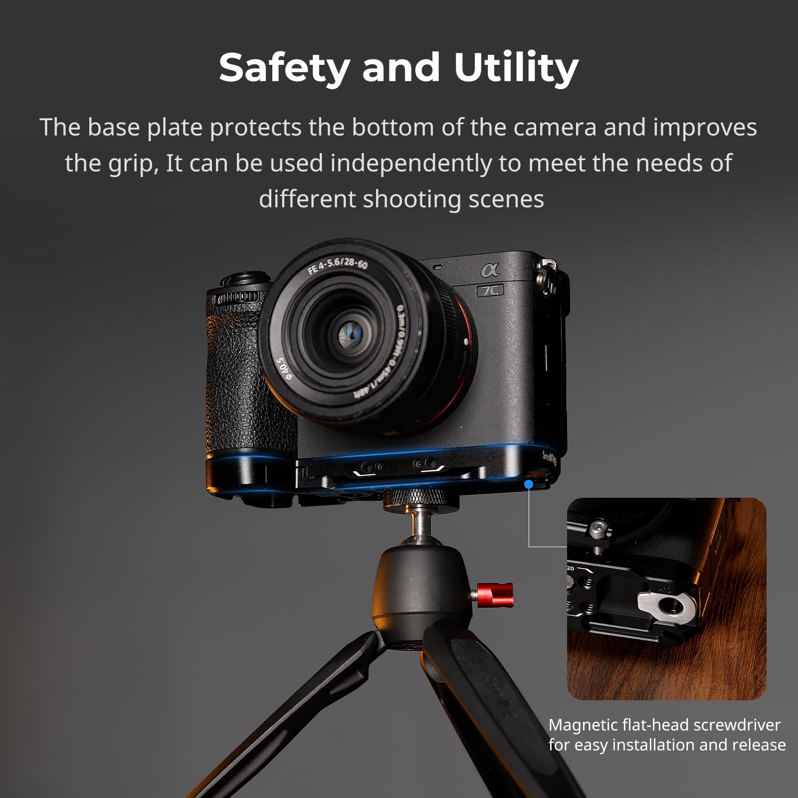 smallrig-4570-stativplatte-horizontal-zu-vertikal-f-r-sony-alpha-7c-ii-7cr-arca- image 8