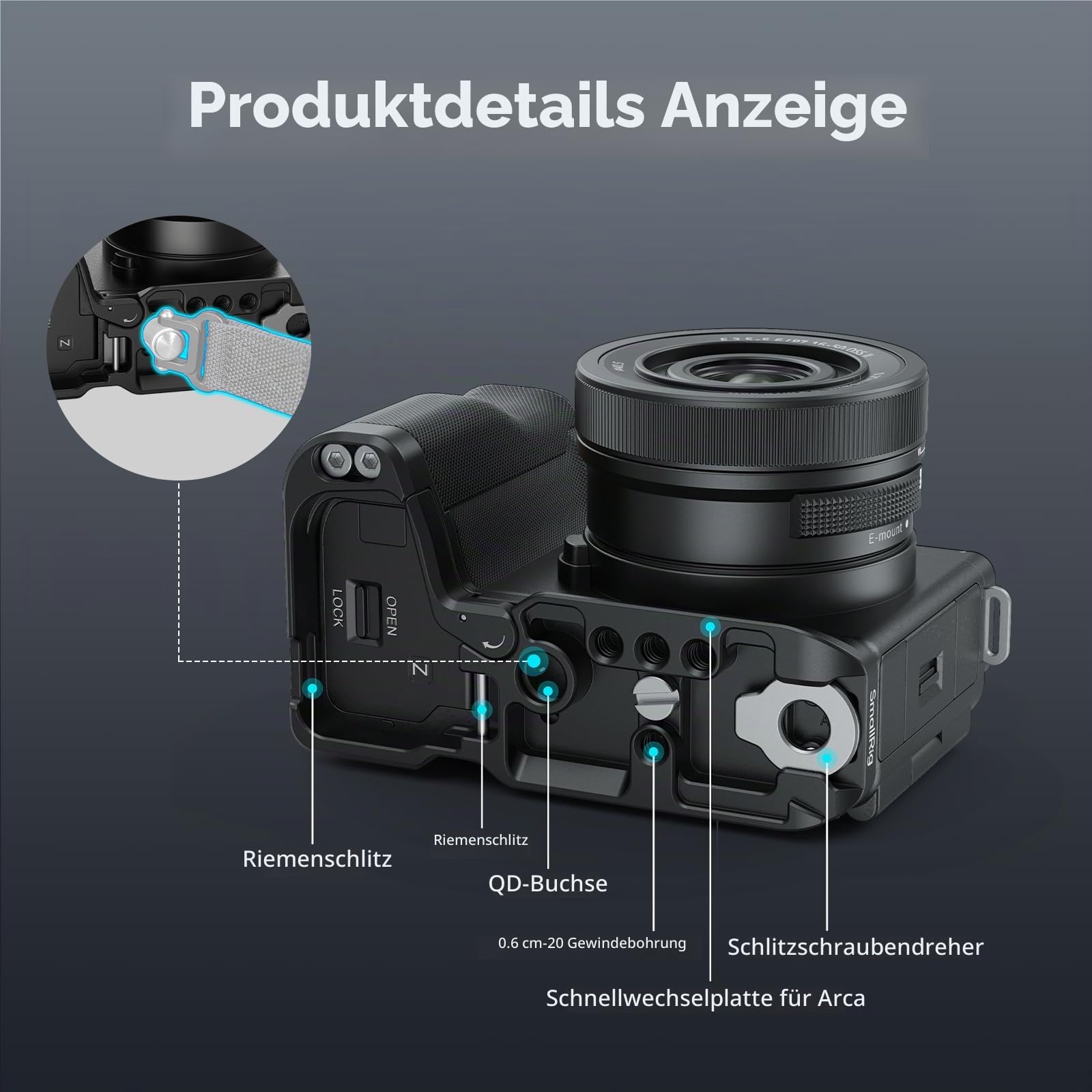 smallrig-4778-l-platte-mit-silikongriff-f-r-sony-zv-e10-ii-arca image 5