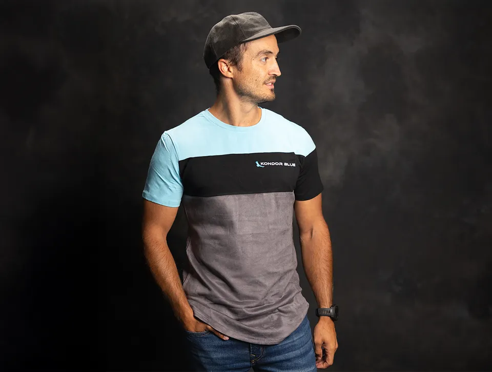 kondor-blue-premium-lens-cleaning-microfiber-t-shirt image 1