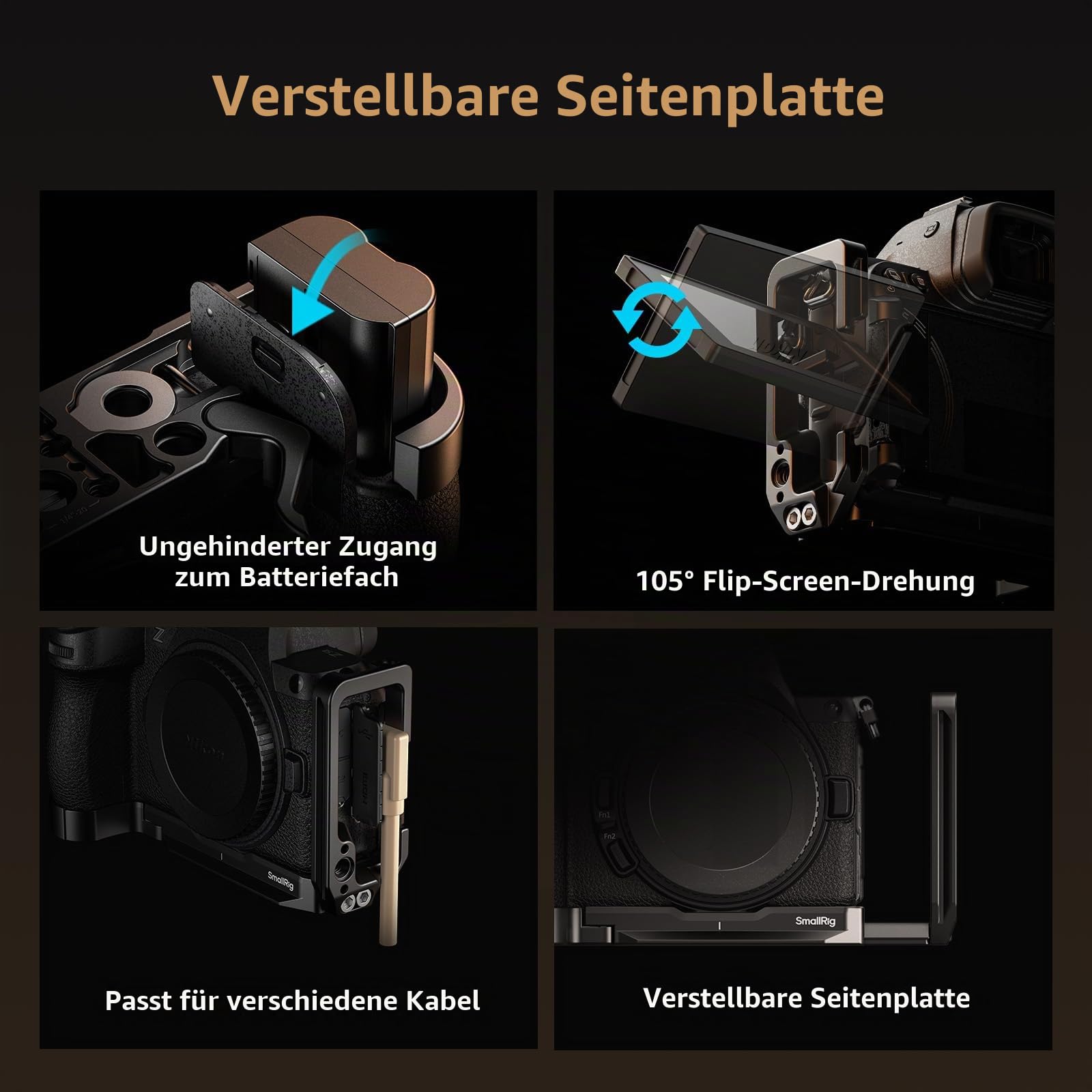 smallrig-5256-l-bracket-f-r-nikon-z5-ii-z5-z6-z6ii-z7-z7ii-arca image 3