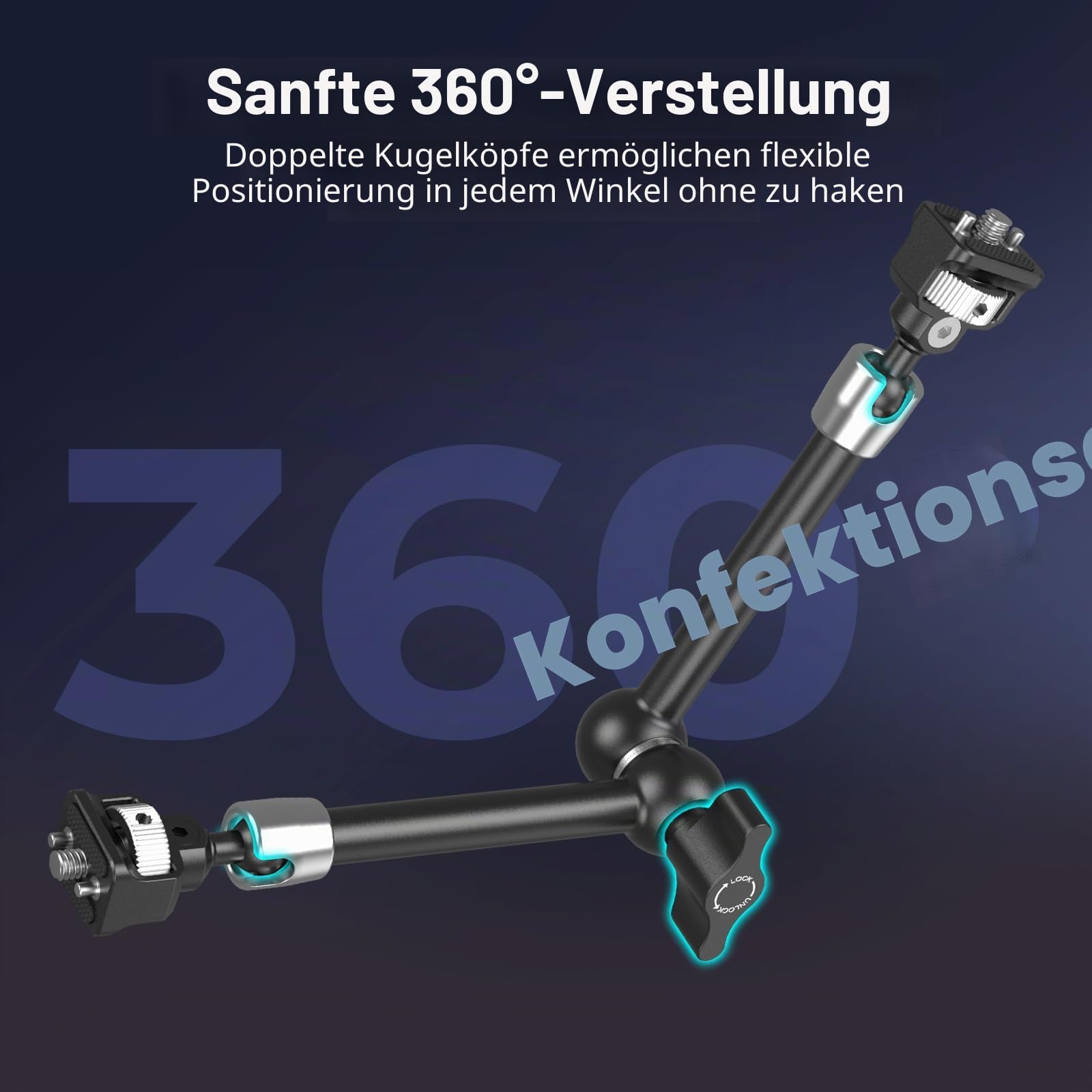 smallrig-5309-magic-arm-11-zoll-mit-1-4-20-schrauben-1-5-kg-tragkraft image 5