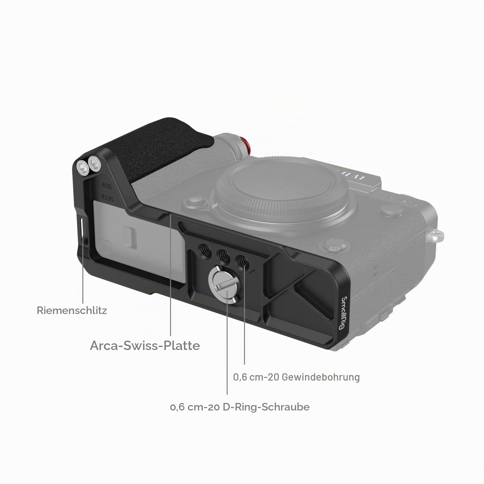 smallrig-x-t5-l-bracket-grip-f-r-fujifilm-x-t5-arca-schwarz-4260 image 4