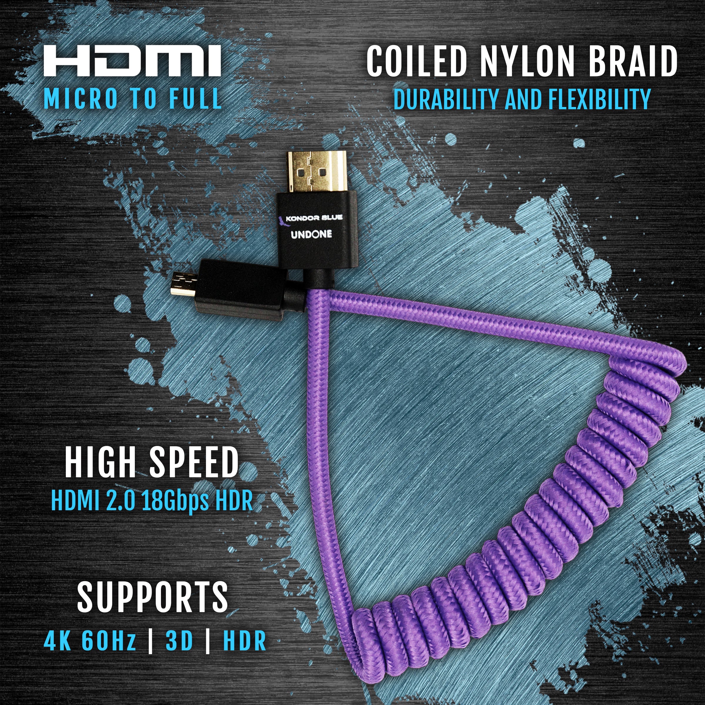 kondor-blue-gerald-undone-mk2-micro-hdmi-auf-hdmi-spiralkabel-12-24-lila image 4