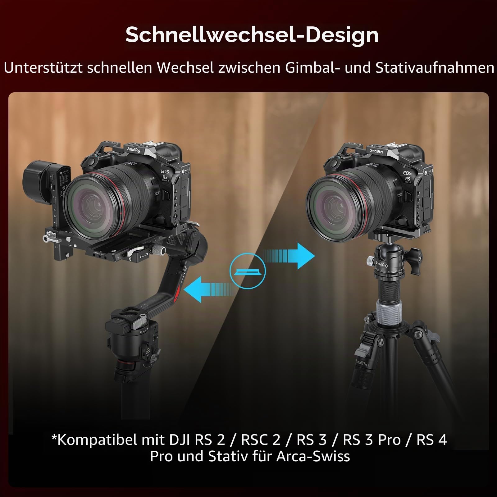 smallrig-4978b-kamera-cage-f-r-canon-eos-r5-mark-ii-mit-arca-swiss image 3