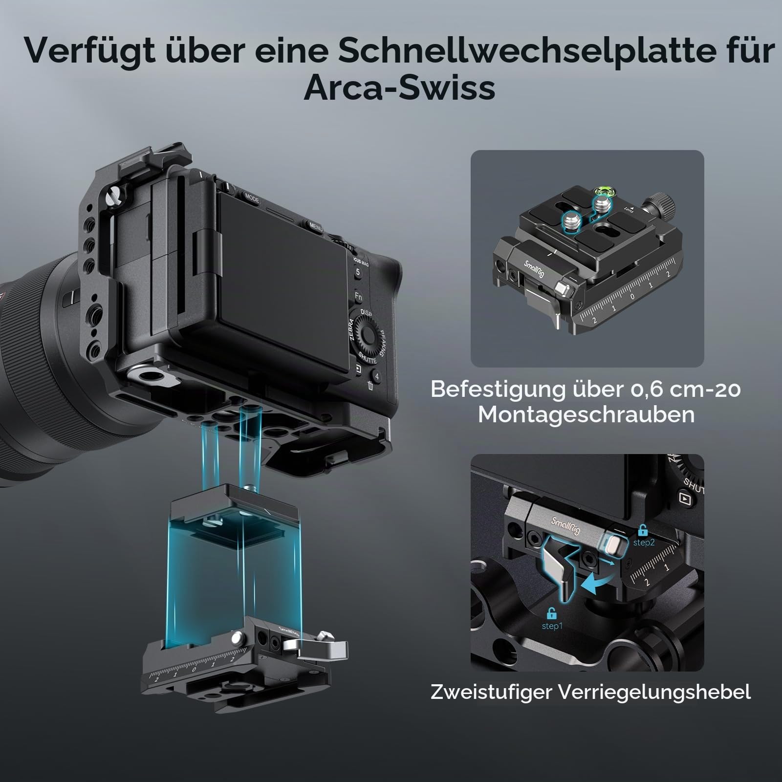 smallrig-4234-schnellwechselplatte-und-klemme-f-r-arca-swiss-manfrotto-501pl-mit image 7