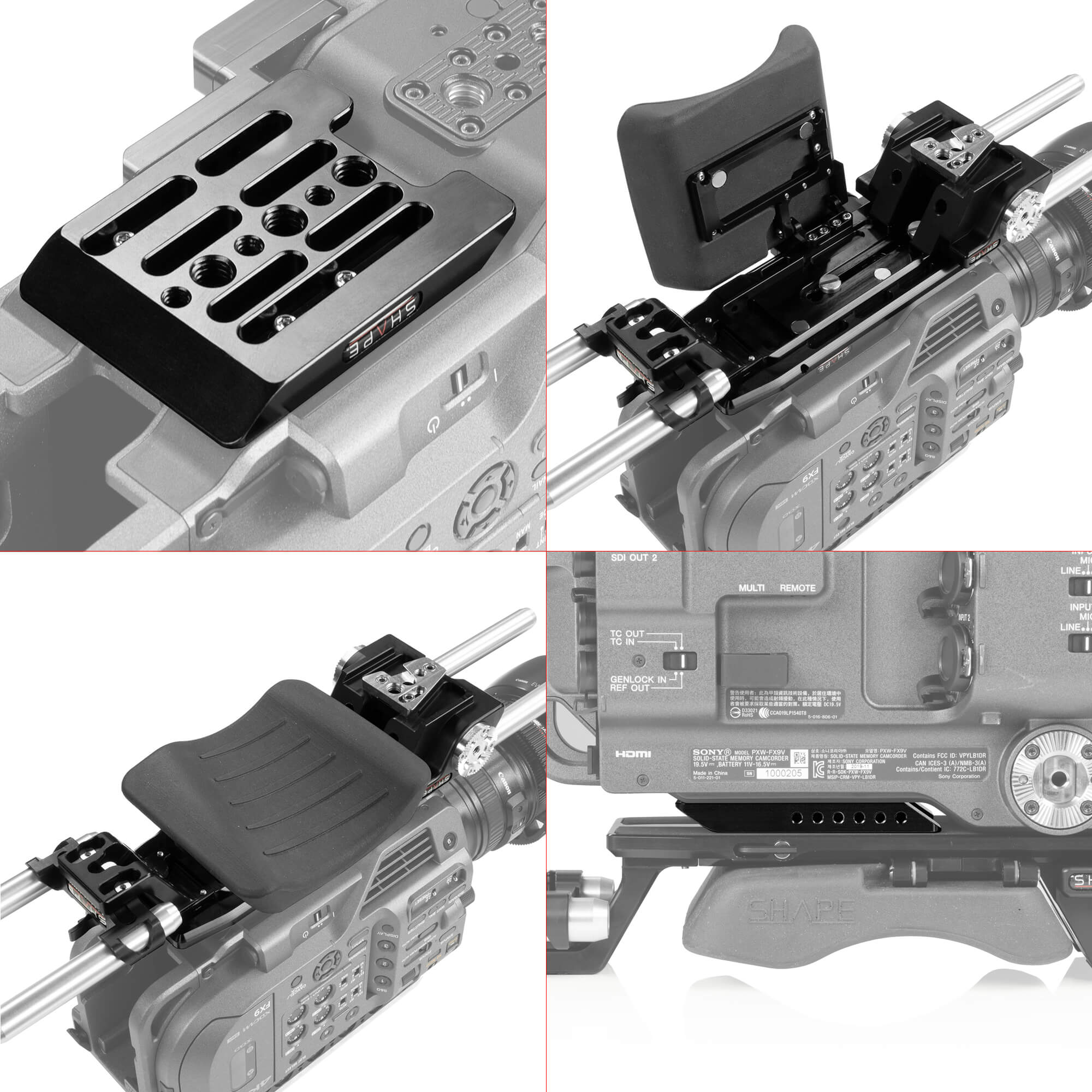 shape-v-lock-quick-release-baseplate-f-r-sony-fx9 image 5
