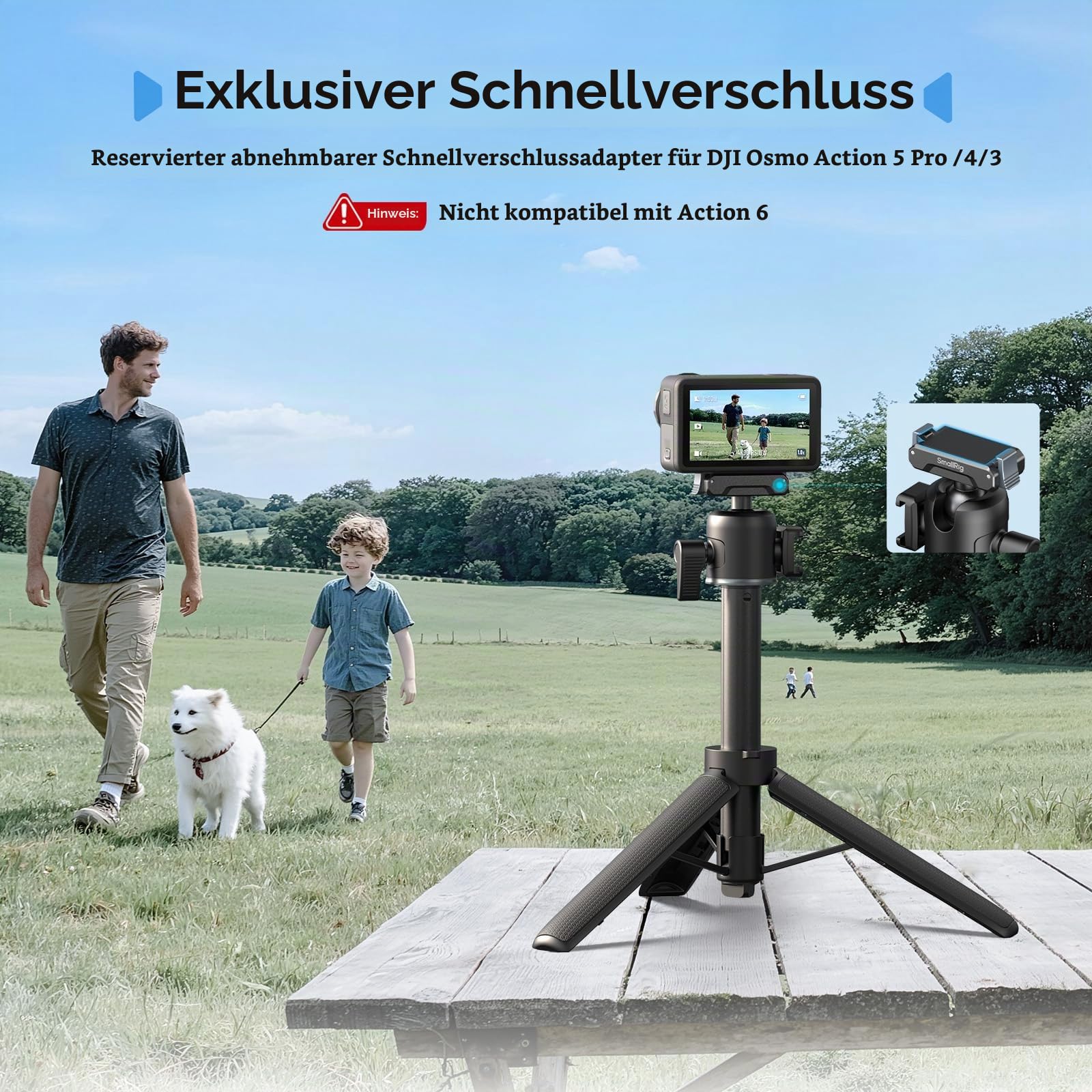 smallrig-5435-selfie-stick-mini-stativ-55cm-mit-kugelkopf image 2
