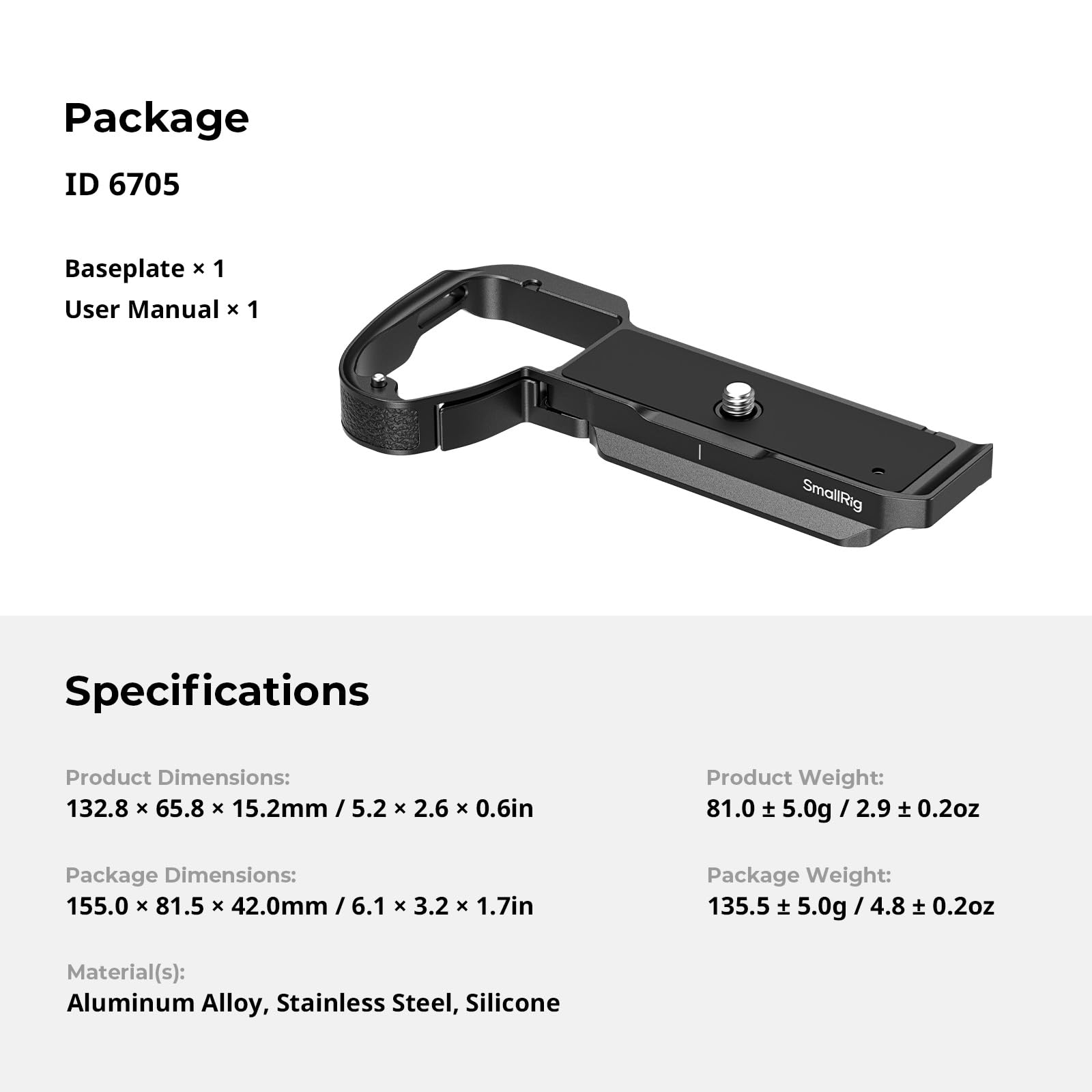 smallrig-6705-grundplatte-montageplatte-f-r-sony-alpha-7r-vi image 8