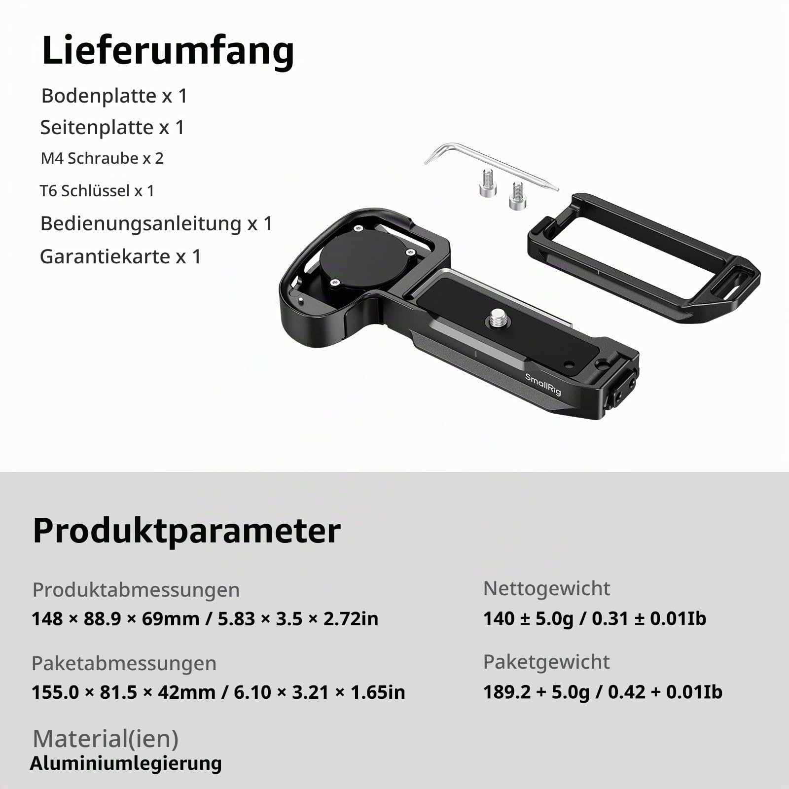 smallrig-l-bracket-5188-f-r-sony-alpha-1-ii-9-iii-mit-arca-platte-und-airtag-slo image 8