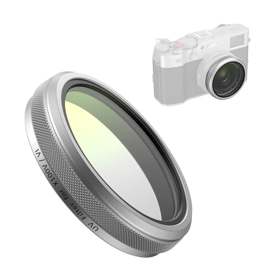 smallrig-5853-uv-filter-silber-f-r-fujifilm-x100vi-x100v-mit-99-transmission image 1