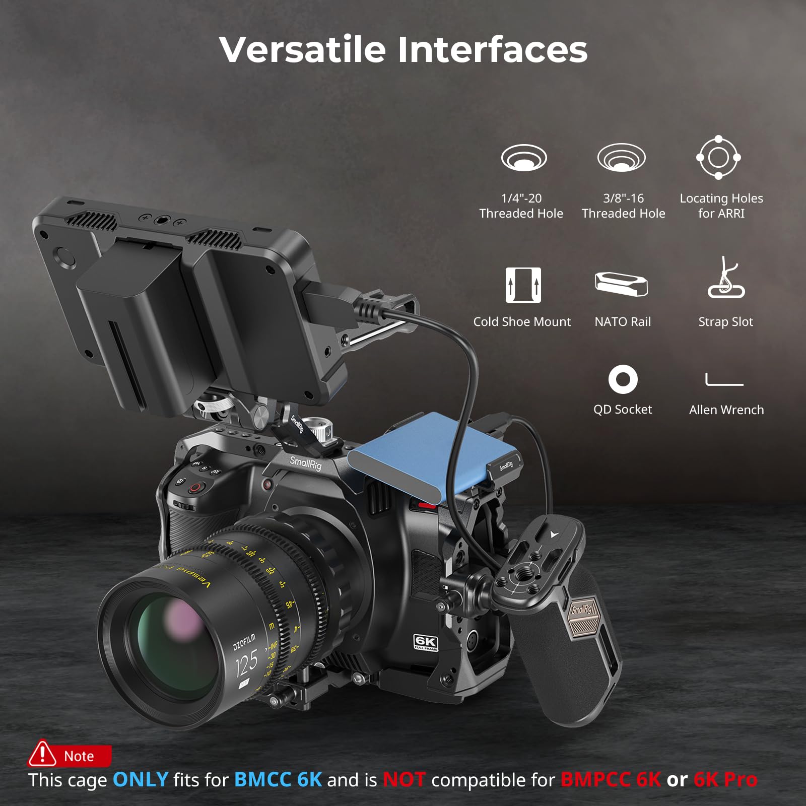 smallrig-4574b-camera-cage-basic-kit-f-r-blackmagic-cinema-camera-6k-vollk-fig image 3