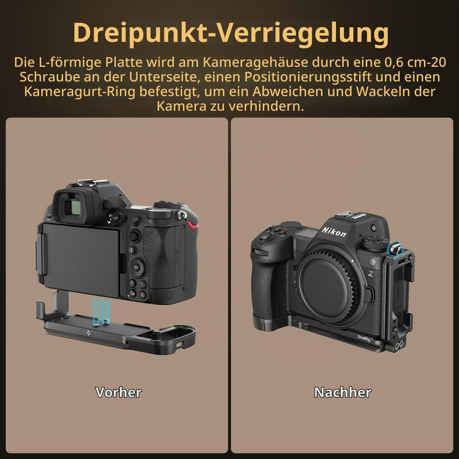 smallrig-4523-l-bracket-l-shape-plate-f-r-nikon-z6iii-arca-swiss image 8