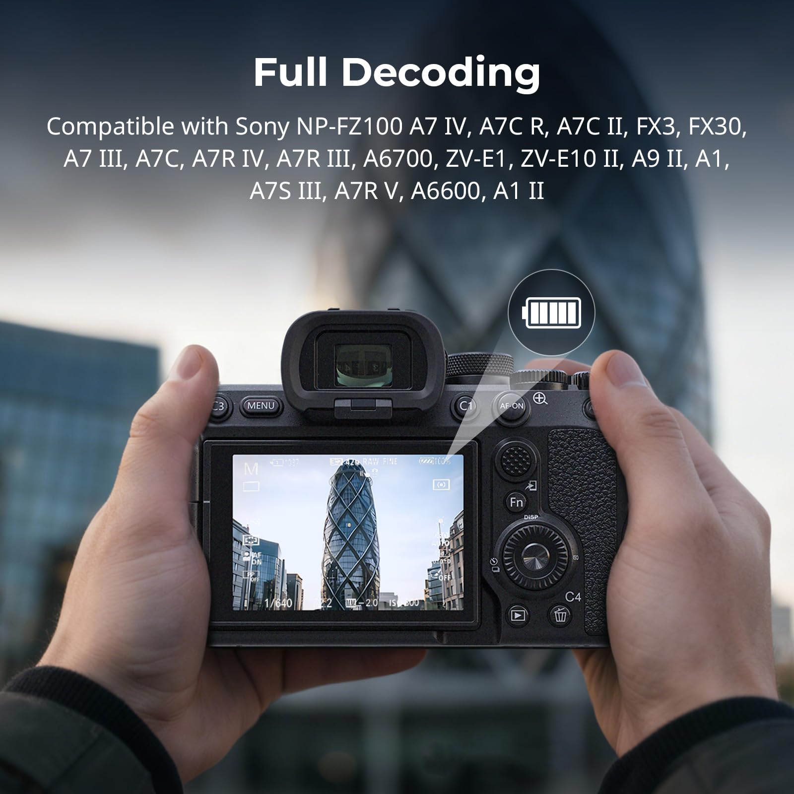 smallrig-5696-np-fz100-akku-kit-f-r-sony-mit-2x-2520mah-dual-lader image 4