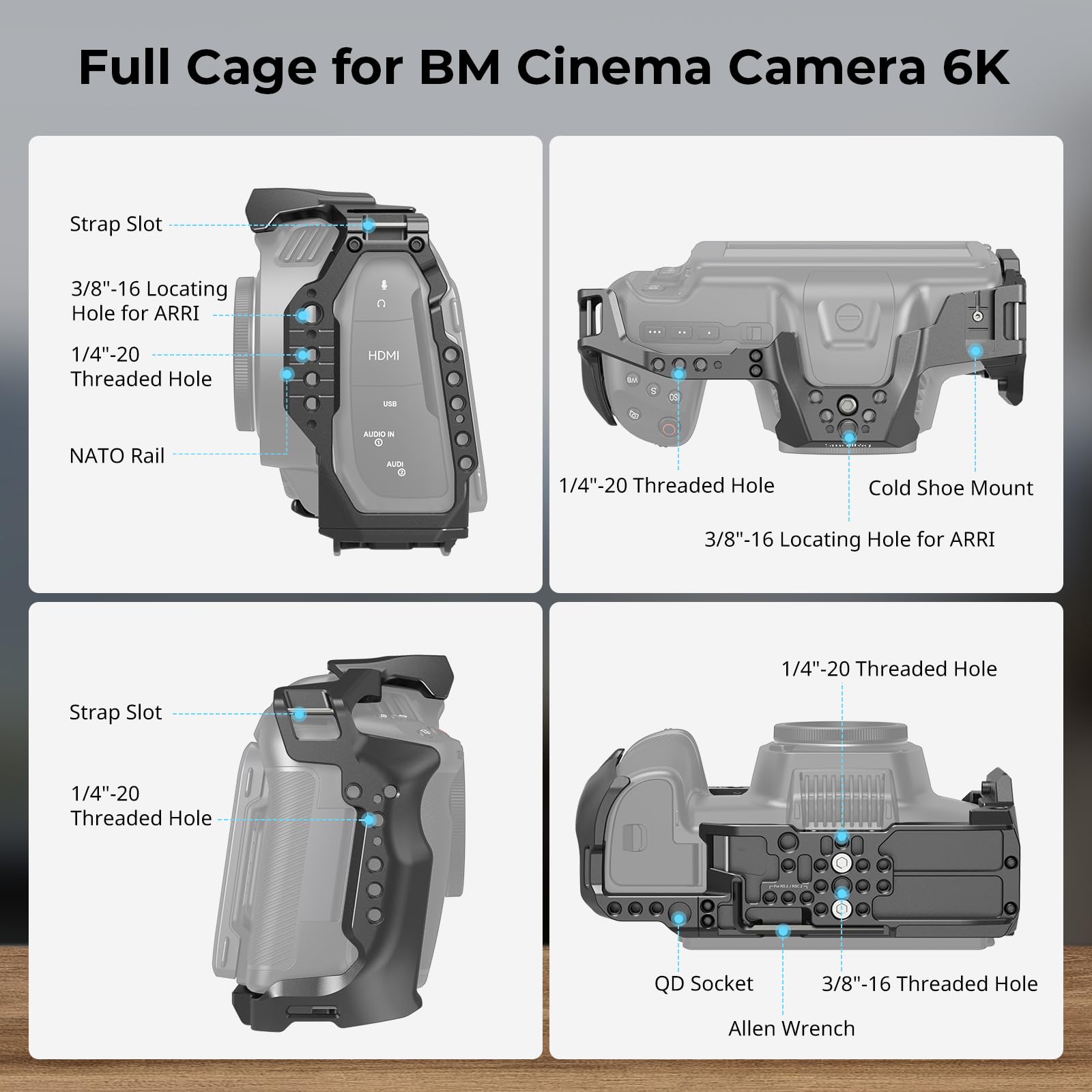 smallrig-camera-cage-advanced-kit-4575-f-r-blackmagic-cinema-6k image 4