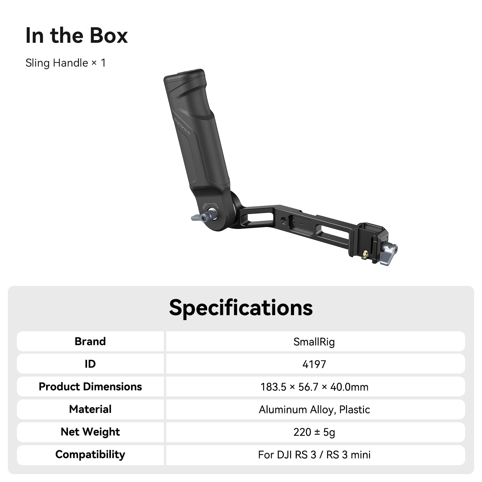 smallrig-sling-griff-4197c-f-r-dji-rs-3-mini-rs-4-mini-leichter-kunststoff-gimba image 7