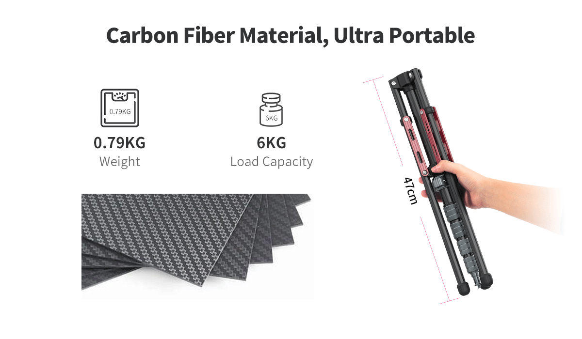 ulanzi-mt-49-carbon-light-stand-kamera-stativ-194-cm-mit-monopod-funktion-und-ta image 8