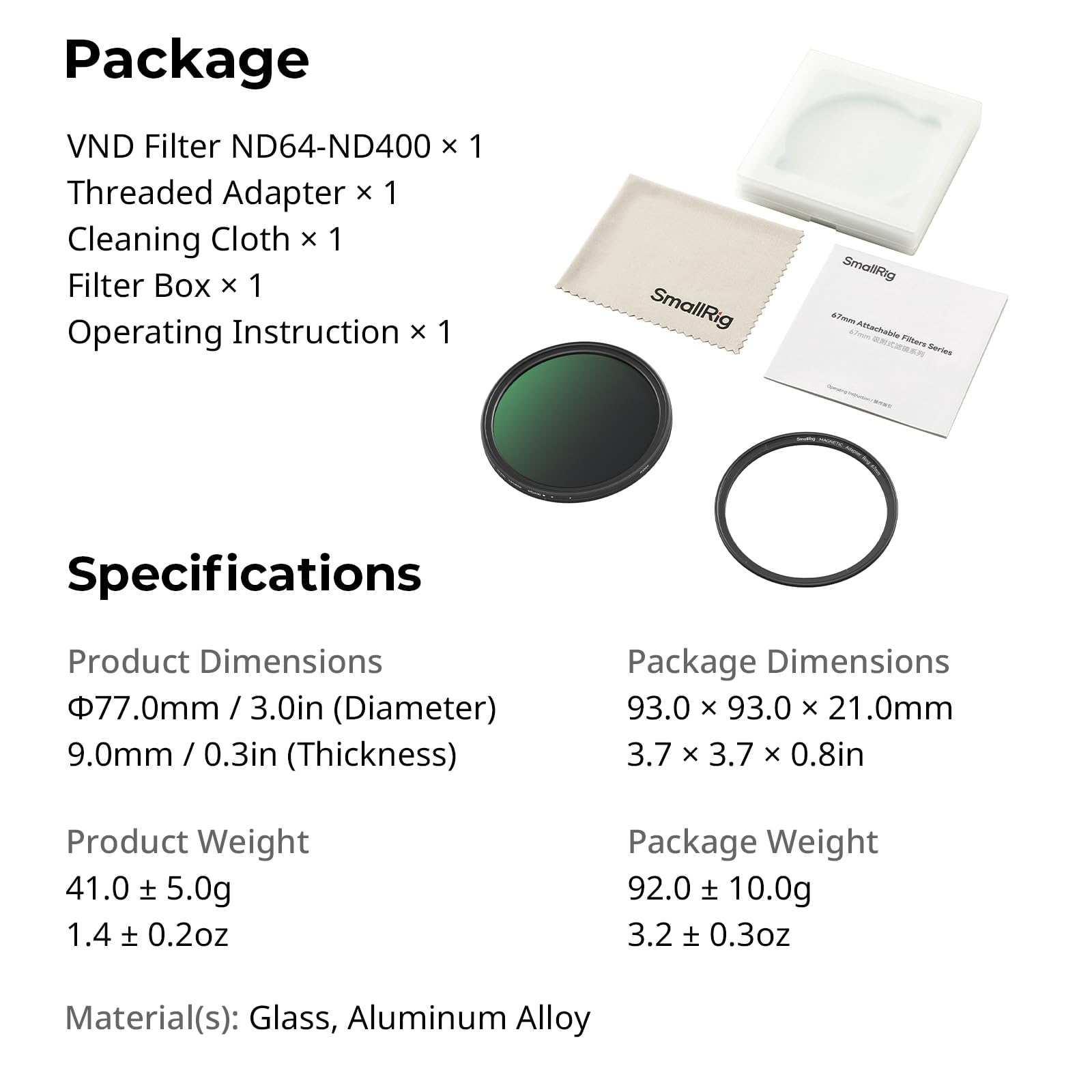 smallrig-5169-magnetischer-67-mm-vnd-filter-nd64-nd400-6-9-blendenstufen image 8