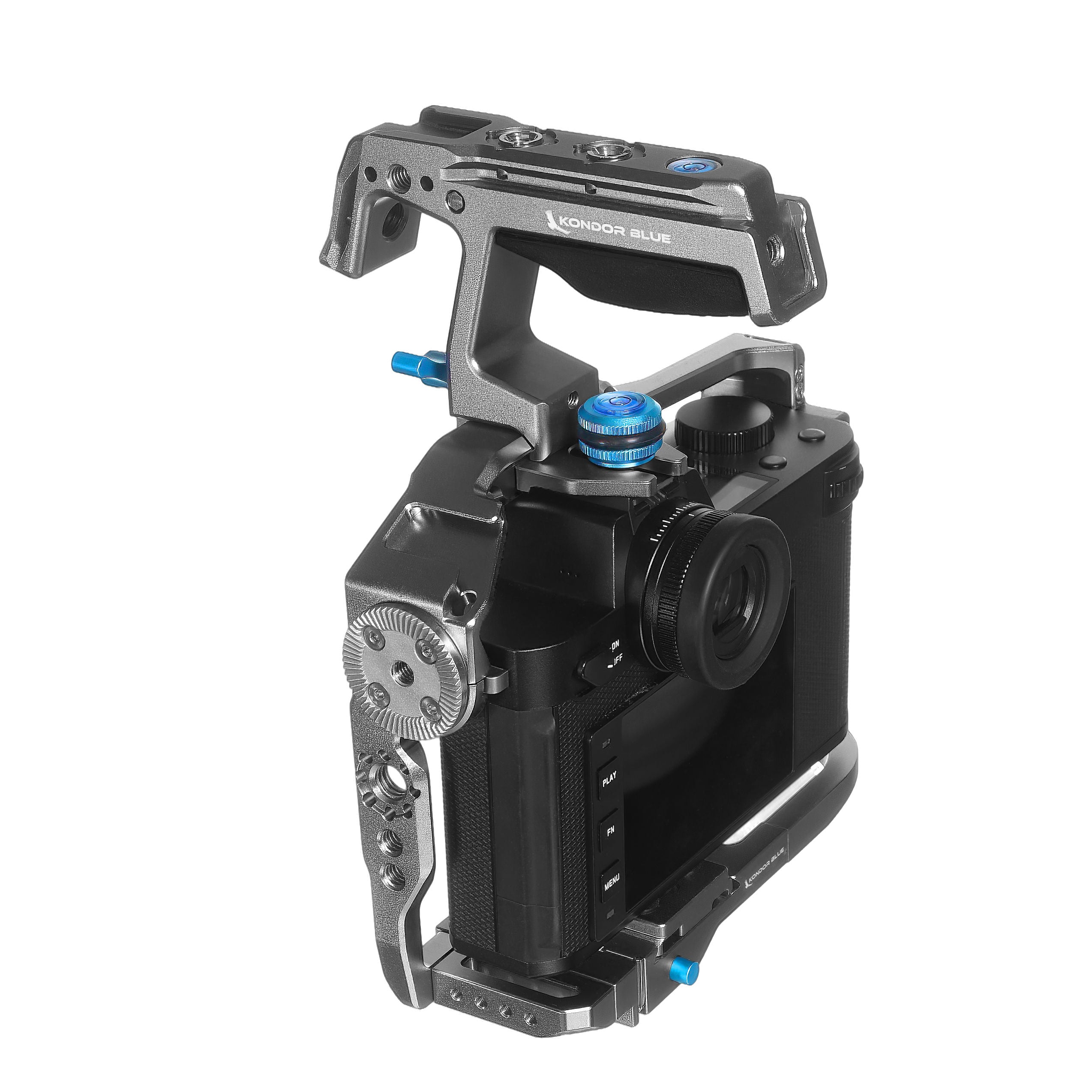 kondor-blue-leica-sl2s-sl2-sl-full-cage-mit-arca-qr-und-nato-schienen image 4