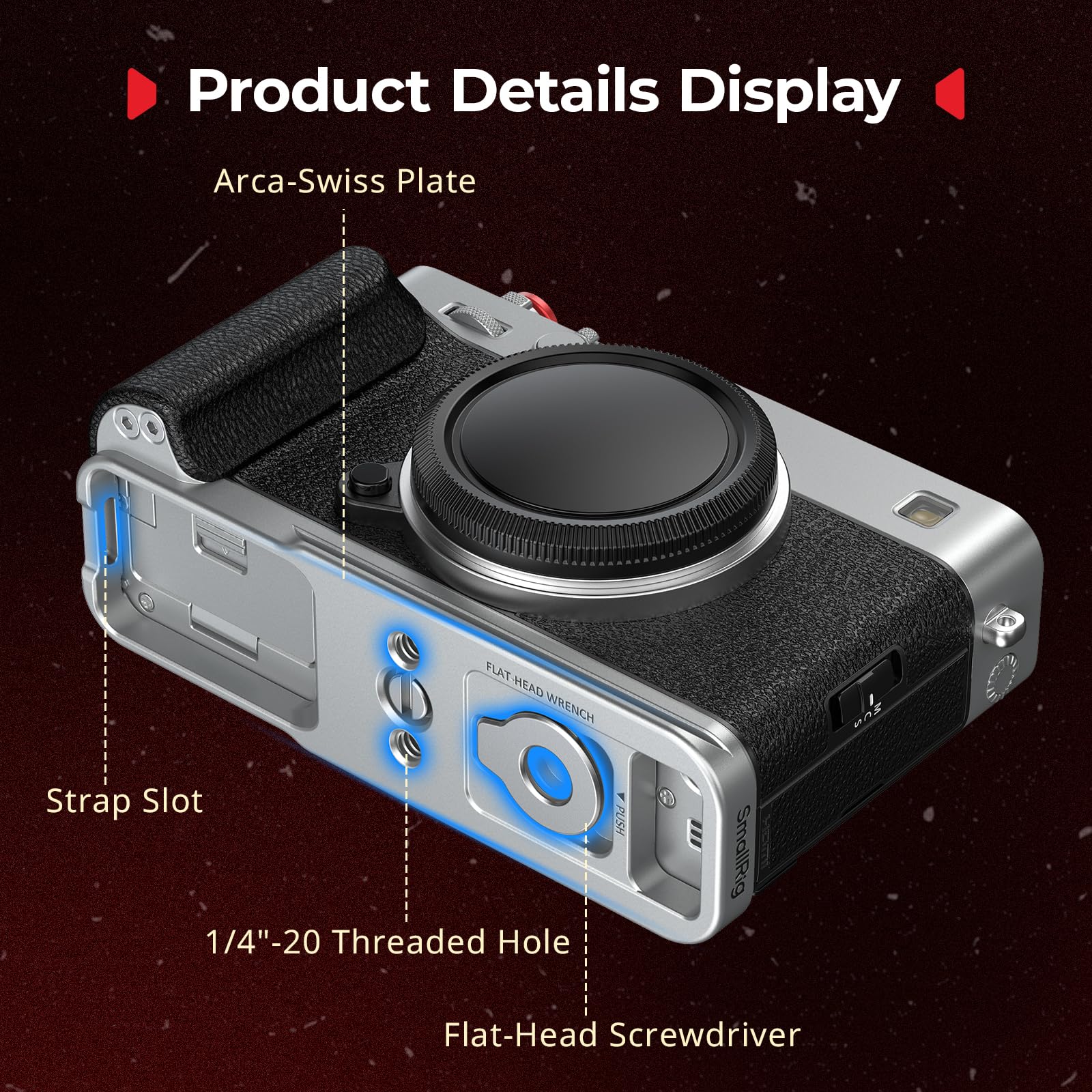 smallrig-5447-l-griff-f-r-fujifilm-x-e5-arca-swiss-silikon-silber image 7