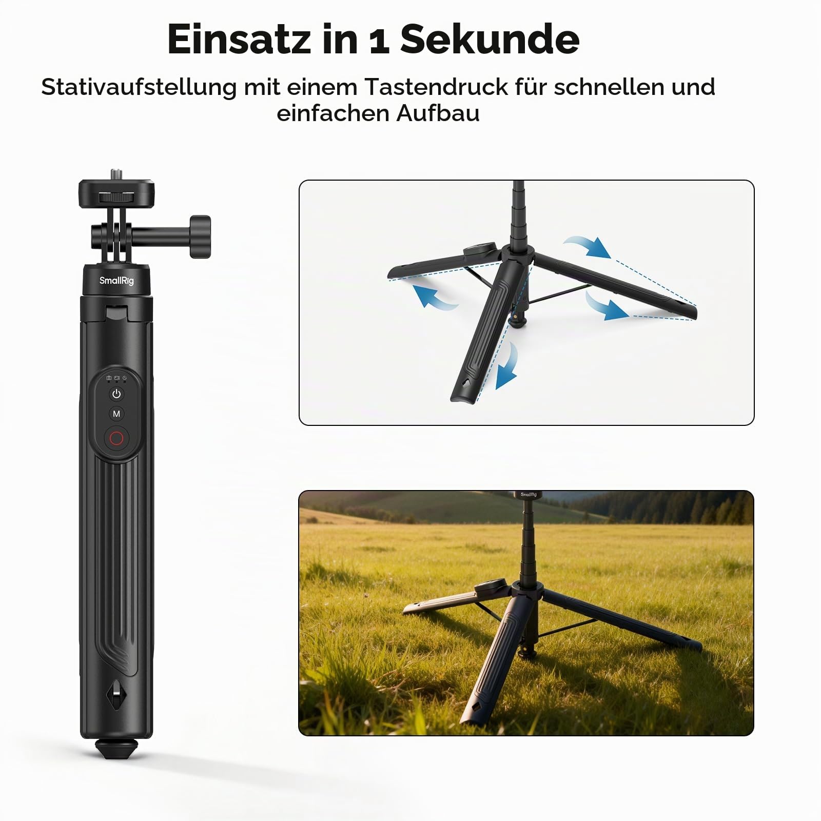 smallrig-5464-selfie-stick-stativ-150-cm-mit-fernbedienung image 2