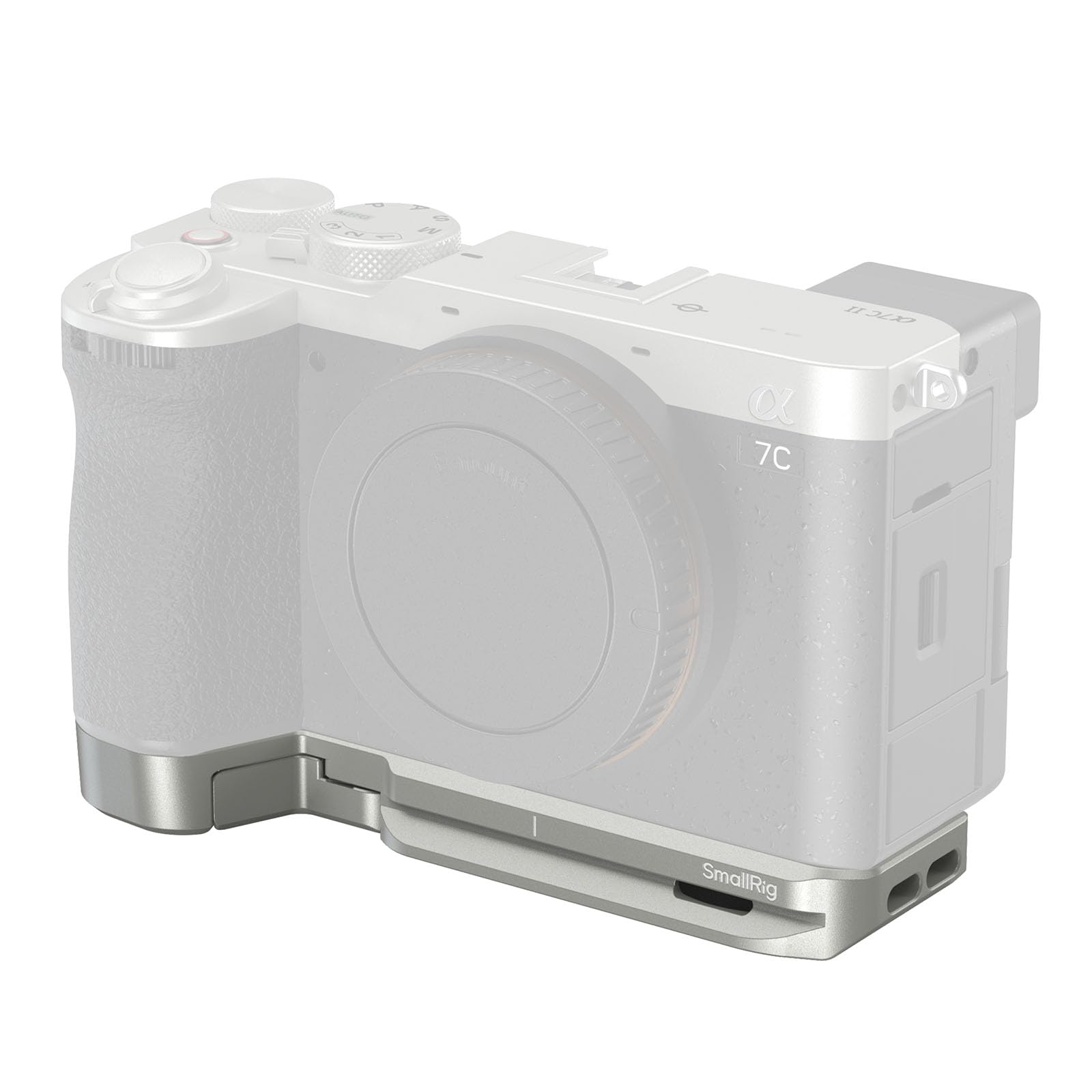 smallrig-grundplatte-5482-f-r-sony-alpha-7c-ii-7cr-mit-airtag-slot-silber image 1