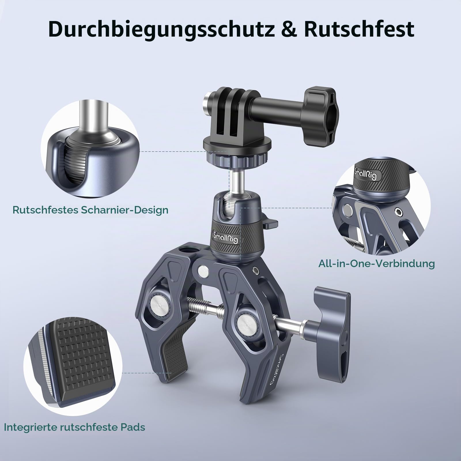 smallrig-4102b-super-clamp-mit-kugelkopf-magic-arm-klemmstativ-bis-3-5-kg image 3