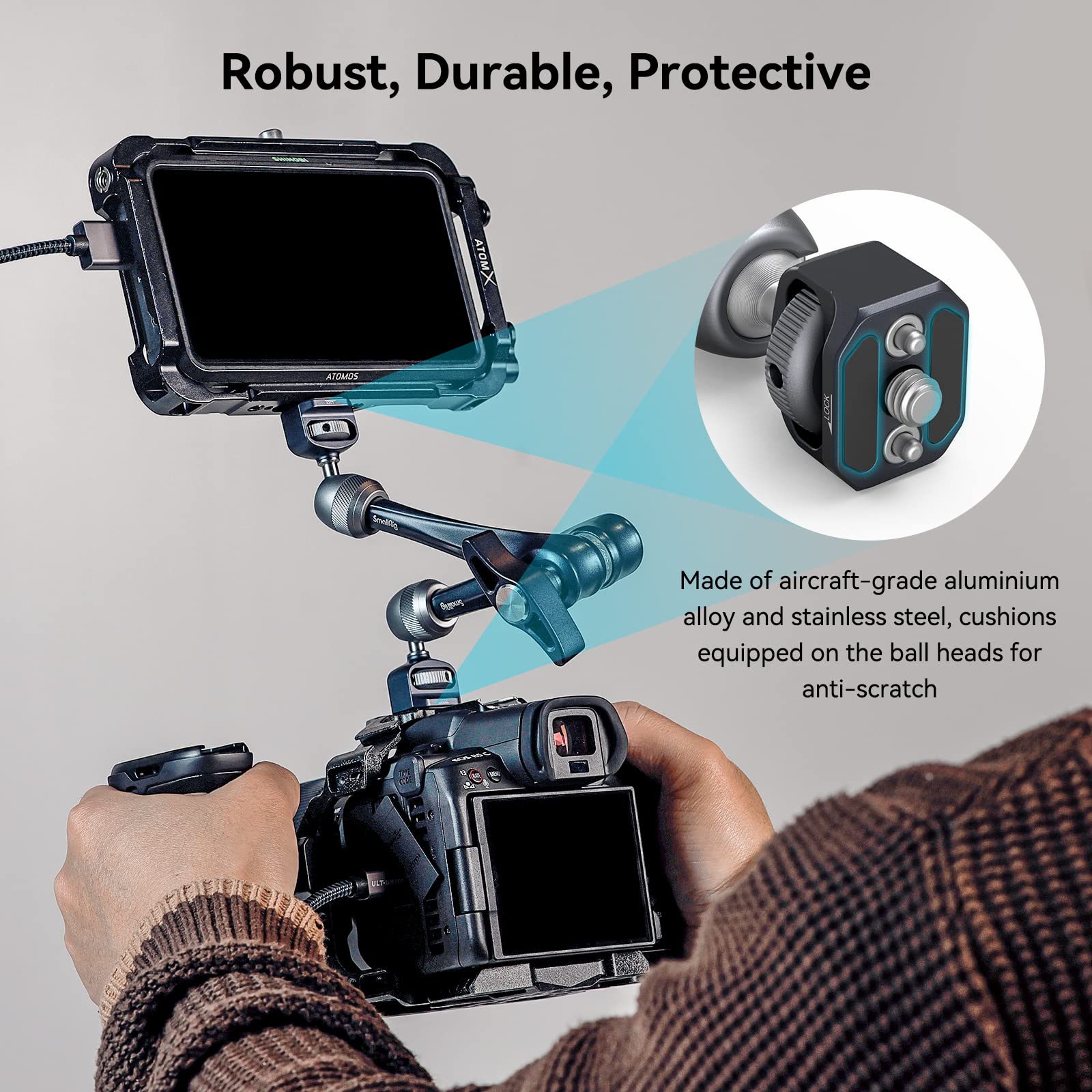 smallrig-11-magic-arm-3959-mit-kugelkopf-und-1-4-20-schrauben image 7