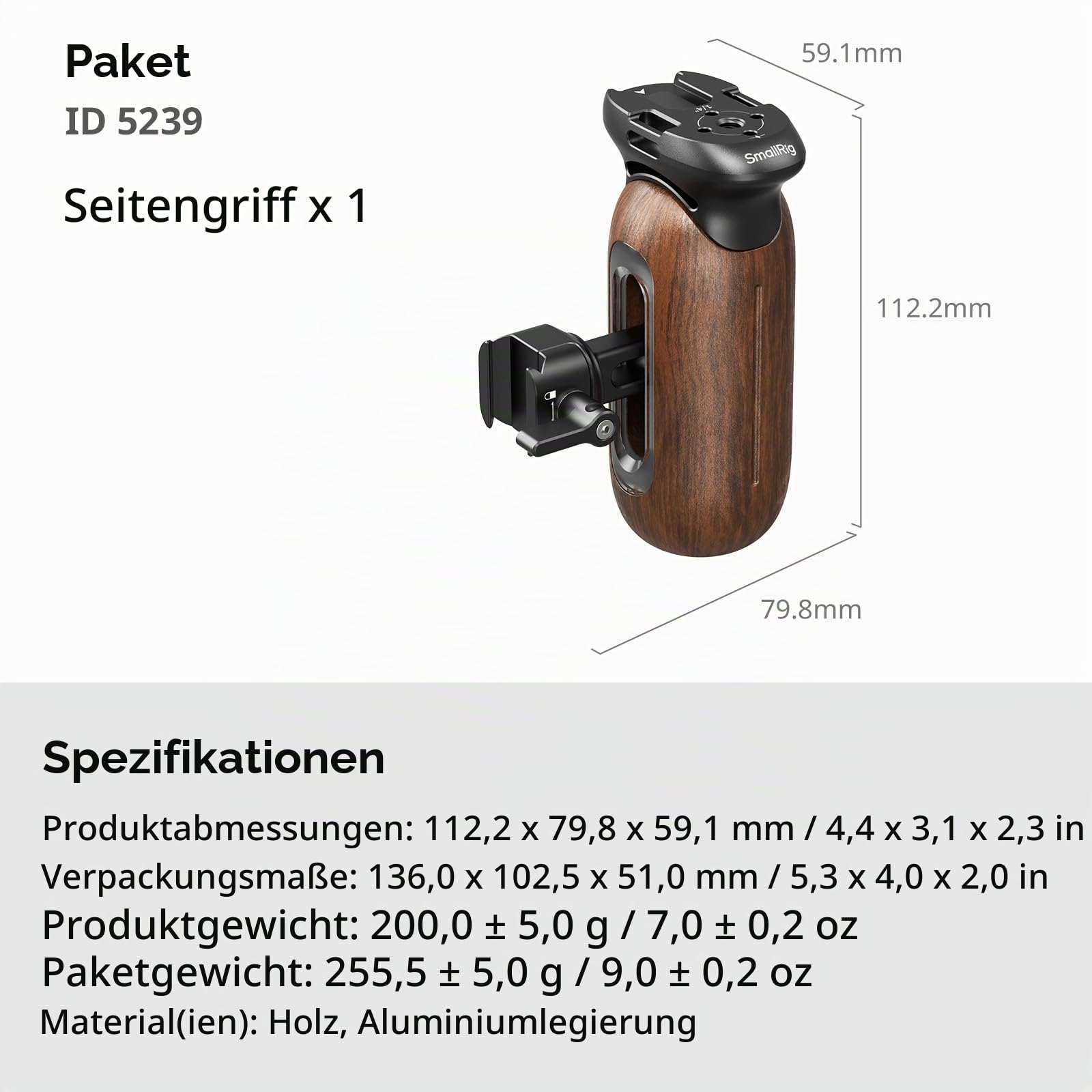 smallrig-5239-seitengriff-aus-holz-mit-nato-klemme-f-r-kamerak-fige image 8