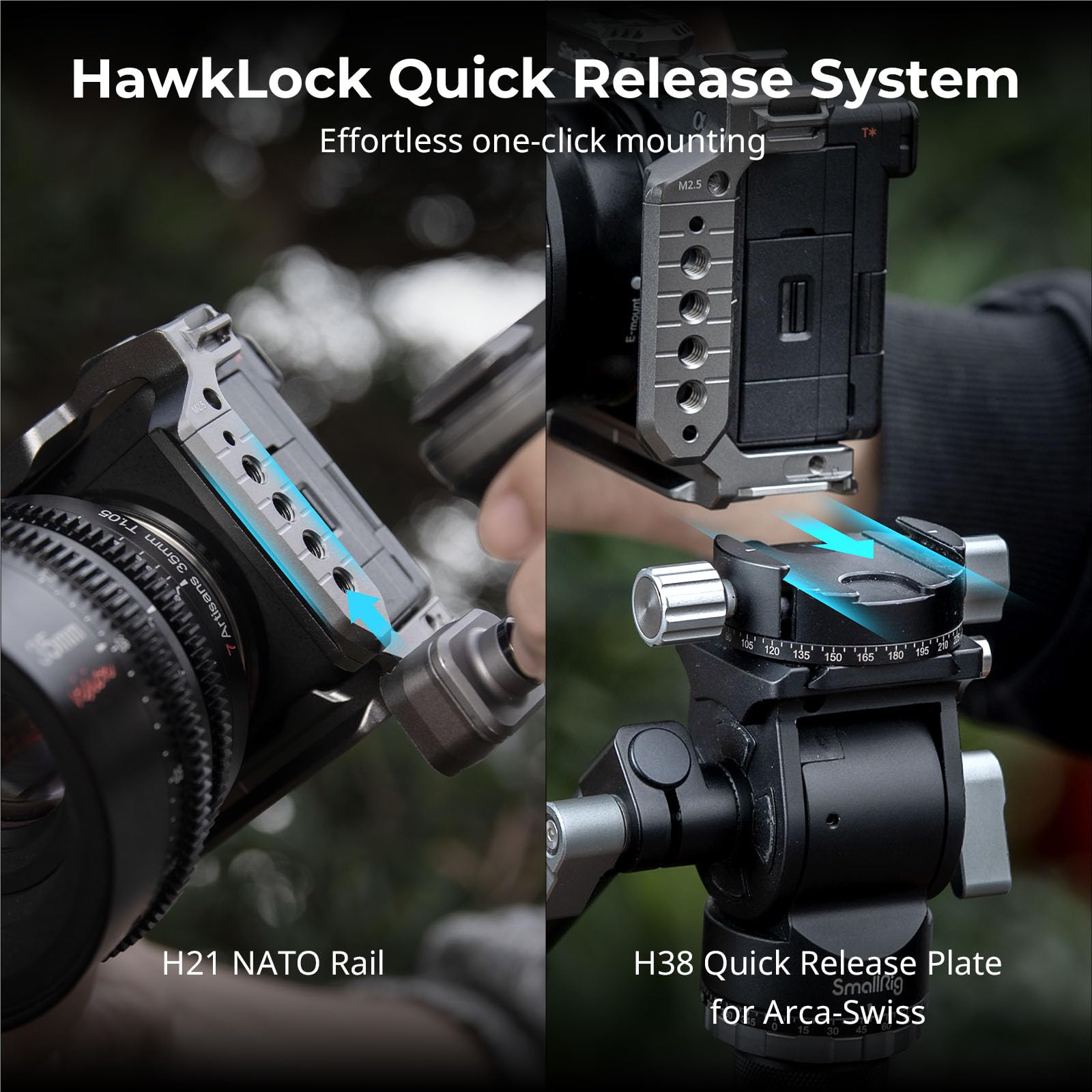 smallrig-5060-hawklock-quick-release-cage-kit-f-r-sony-alpha-6700-mit-arca-platt image 3