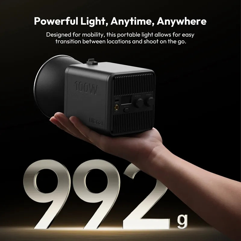 ulanzi-100w-cob-videoleuchte-mit-integriertem-akku-rgb-bowens-mount image 4