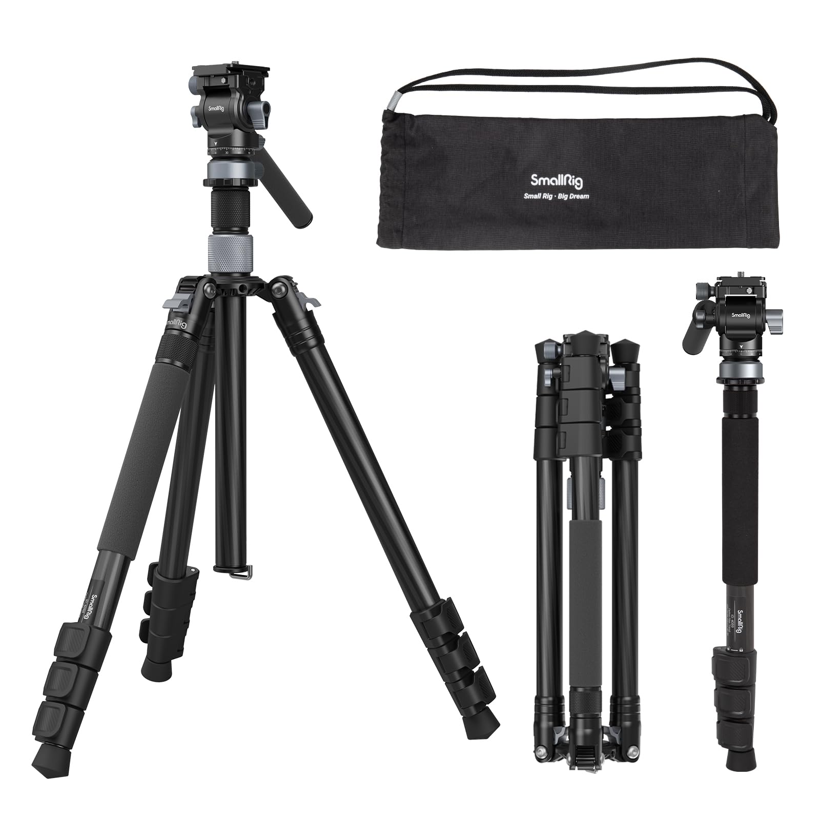 smallrig-4221-freeblazer-63-carbon-video-reisestativ-mit-fluidkopf-f-r-4-kg image 1