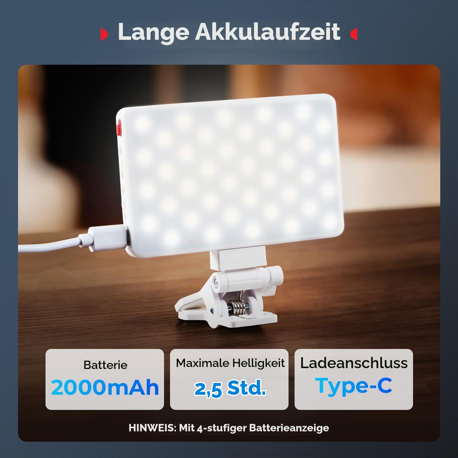 smallrig-5640-m3-magnetisches-selfie-licht-mit-clip-2000mah-2700k-6500k image 6