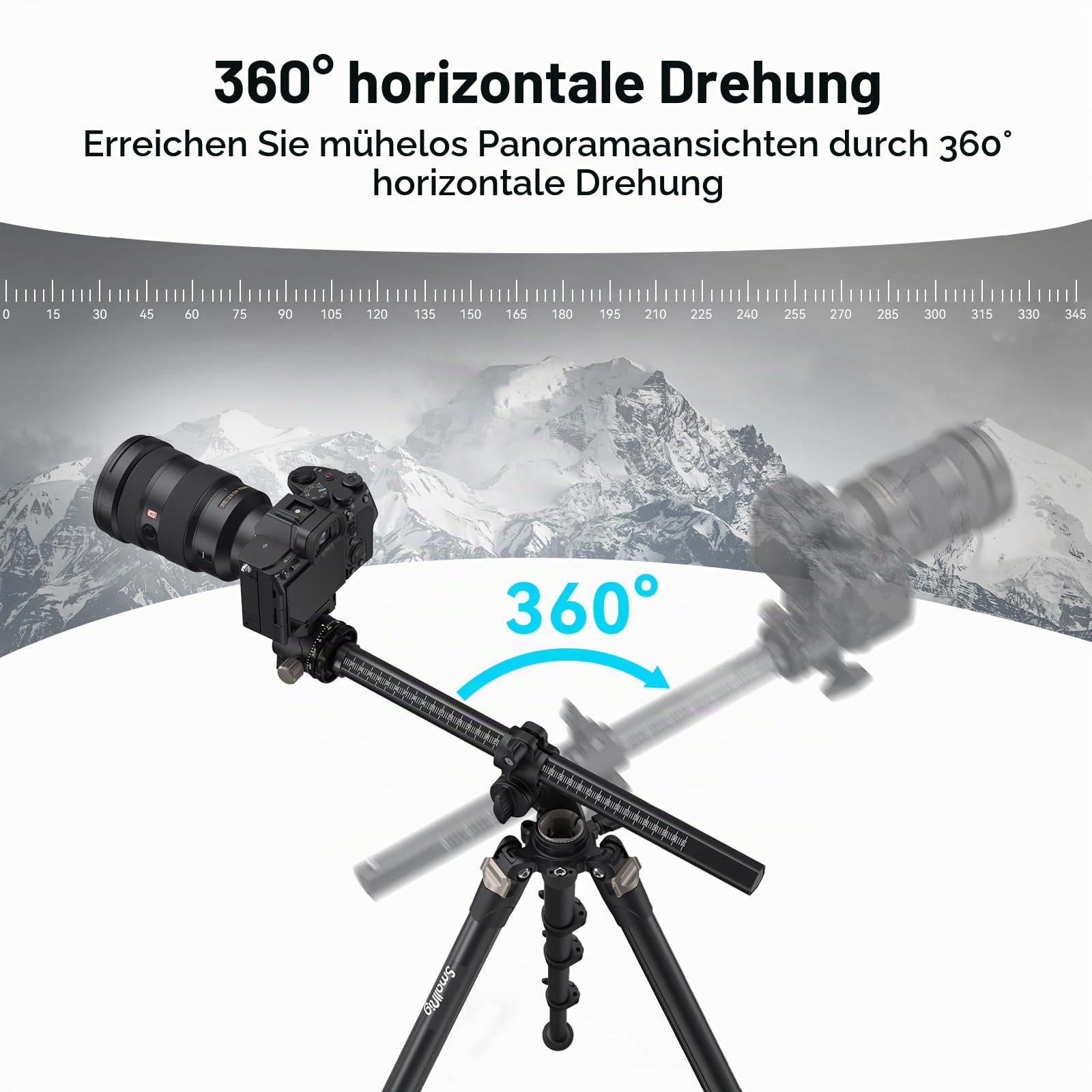 smallrig-ct200-4288-kamerastativ-mit-360-mittels-ule-einbeinstativ-und-smartphon image 3