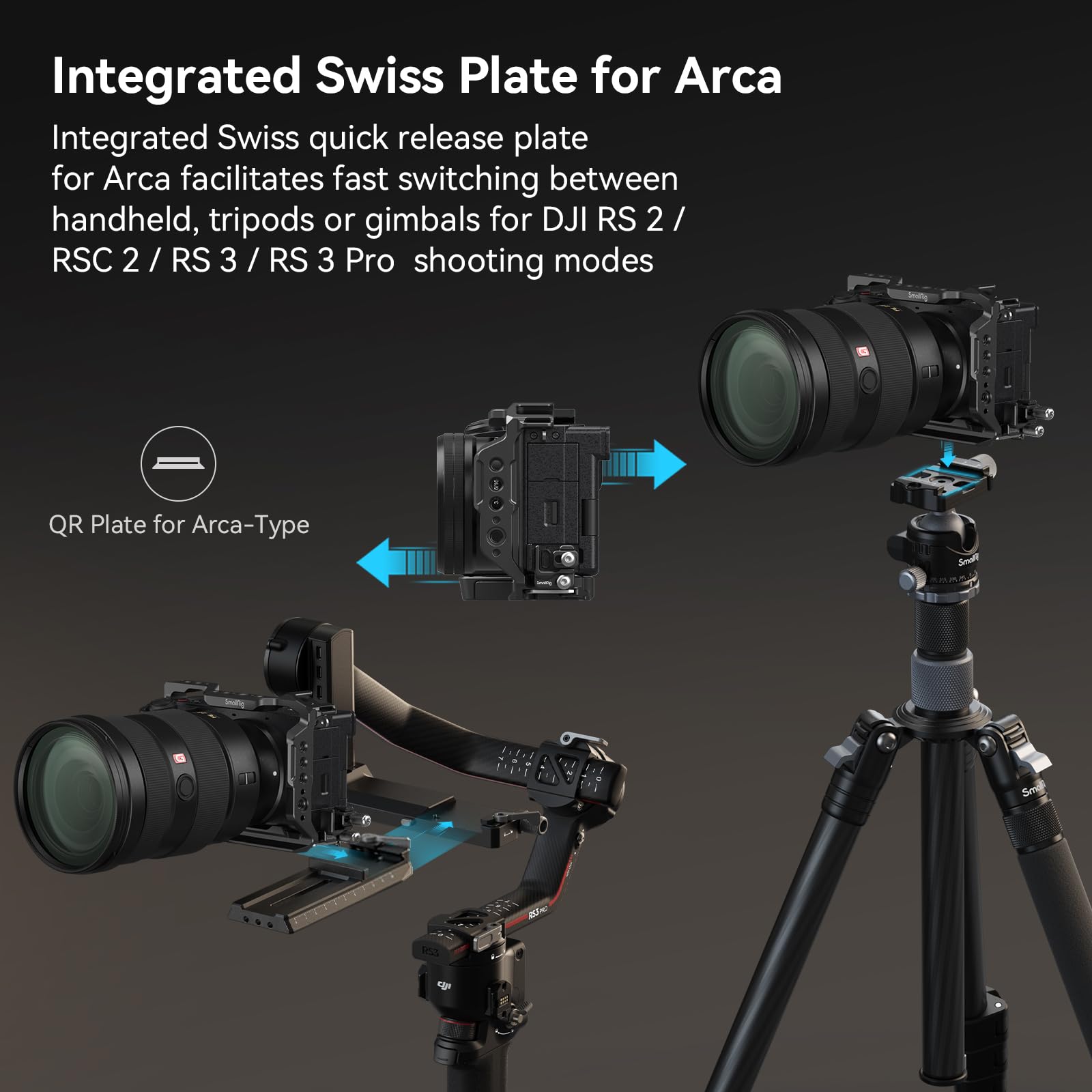 smallrig-alpha-6700-cage-kit-4336-mit-hdmi-kabelklemme-und-arca-platte image 5