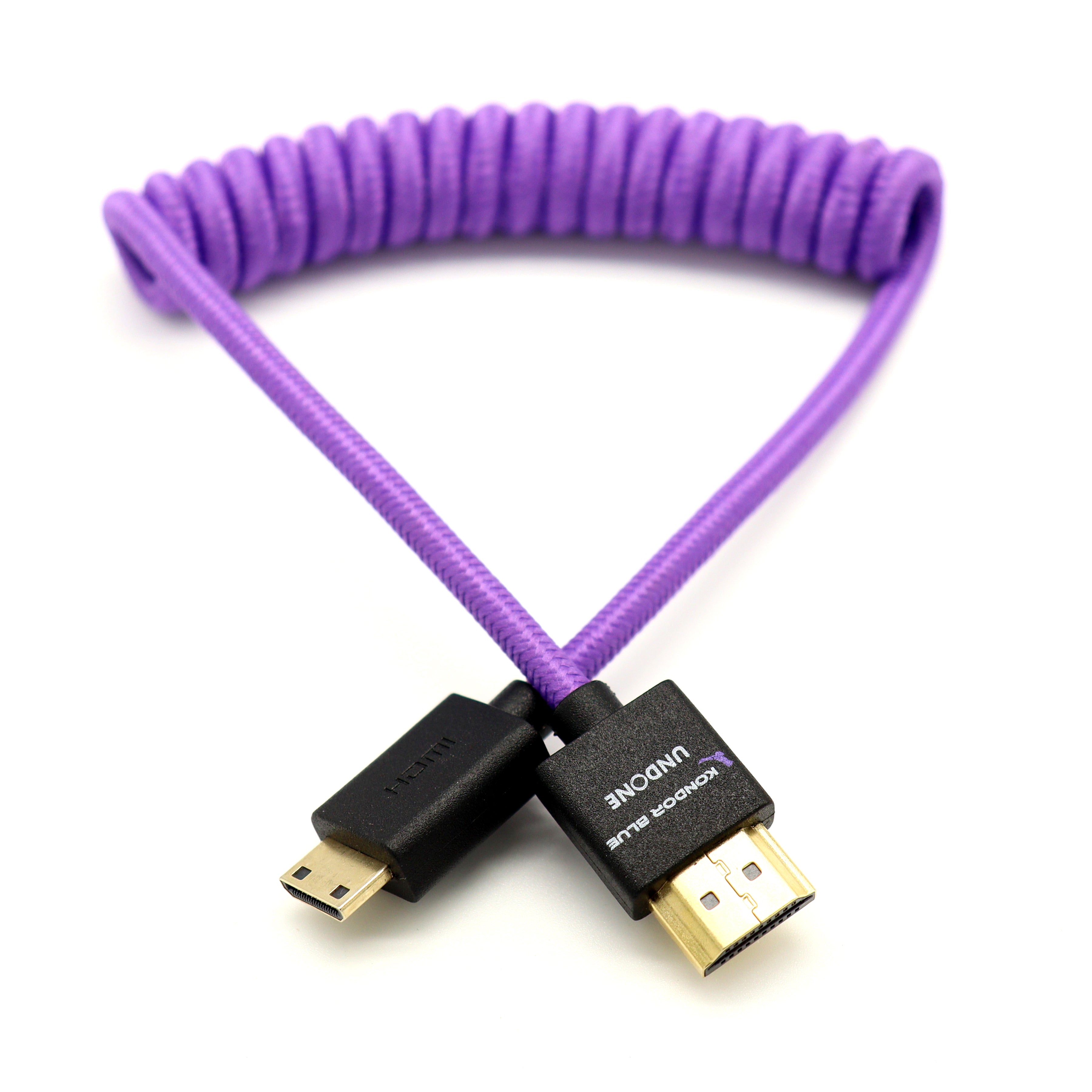 kondor-blue-gerald-undone-mk2-mini-hdmi-auf-hdmi-kabel-12-24-coiled-lila image 7