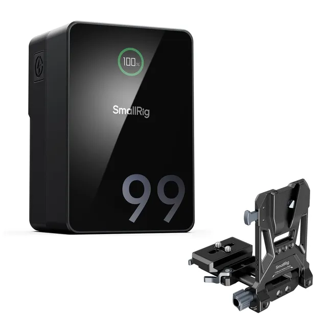 smallrig-5046-vb99-pro-v-mount-akku-99wh-kit-mit-akkuplatte image 1