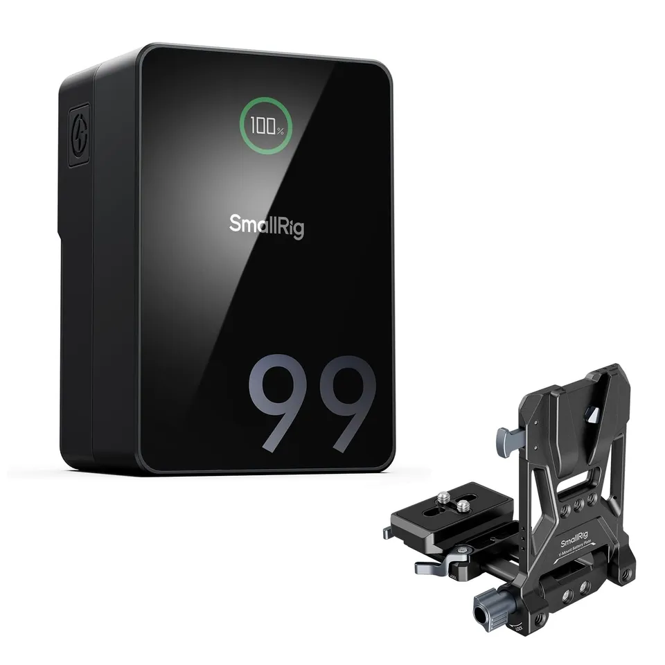 smallrig-5046-vb99-pro-v-mount-akku-99wh-kit-mit-akkuplatte image 1