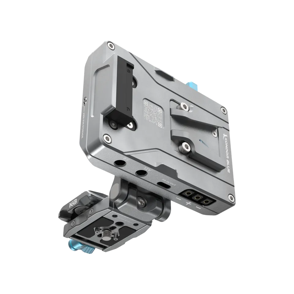 kondor-blue-arc-battery-mount-v-mount-gold-mount-akkuhalterung image 1