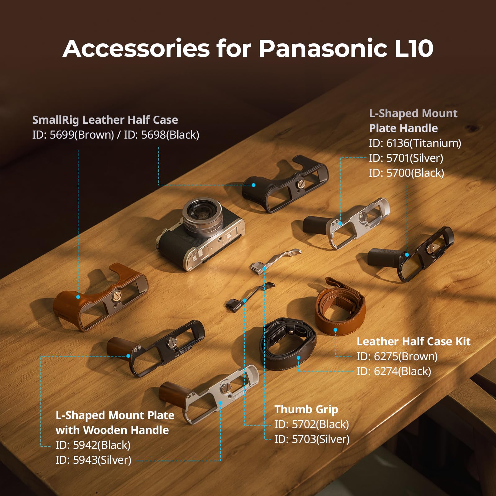 smallrig-halbtasche-aus-echtleder-f-r-panasonic-lumix-l10-mit-frontgriff-braun-5 image 8
