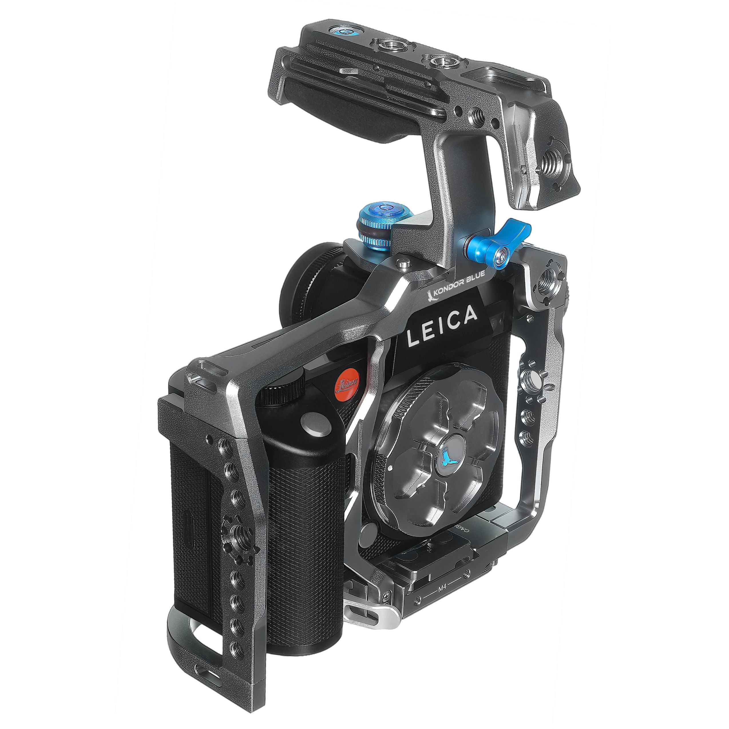 kondor-blue-leica-sl2s-sl2-sl-full-cage-mit-arca-qr-und-nato-schienen image 3